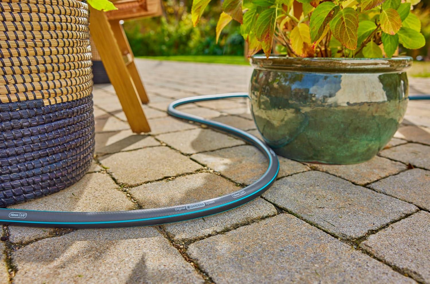 image20530 50 Foot 58quot HeavyDuty Gardening Hose HeavyDuty 5Ply Design Includes US Hose Threads European Made KinkResistant50 Length