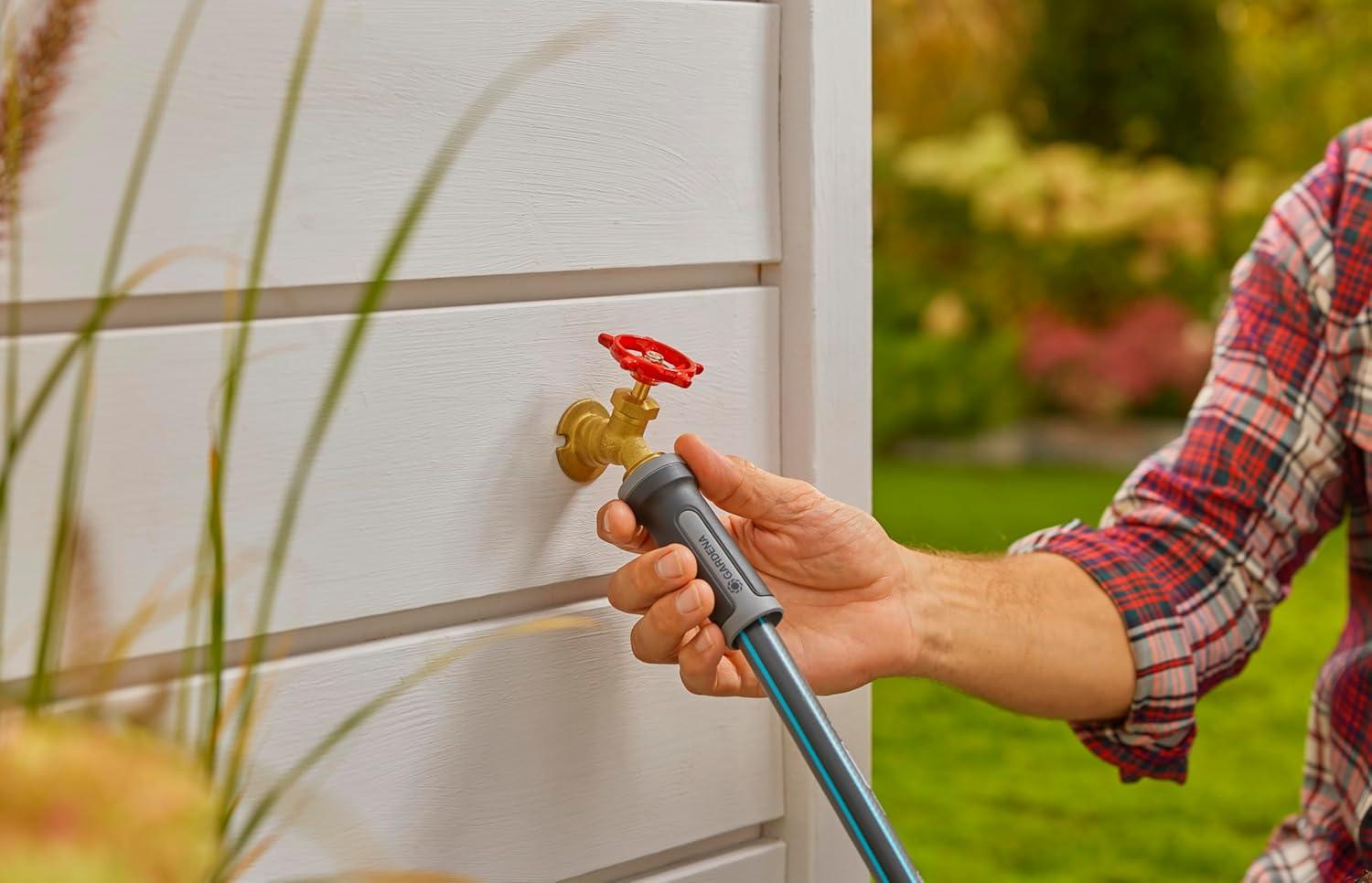 image20530 50 Foot 58quot HeavyDuty Gardening Hose HeavyDuty 5Ply Design Includes US Hose Threads European Made KinkResistant50 Length