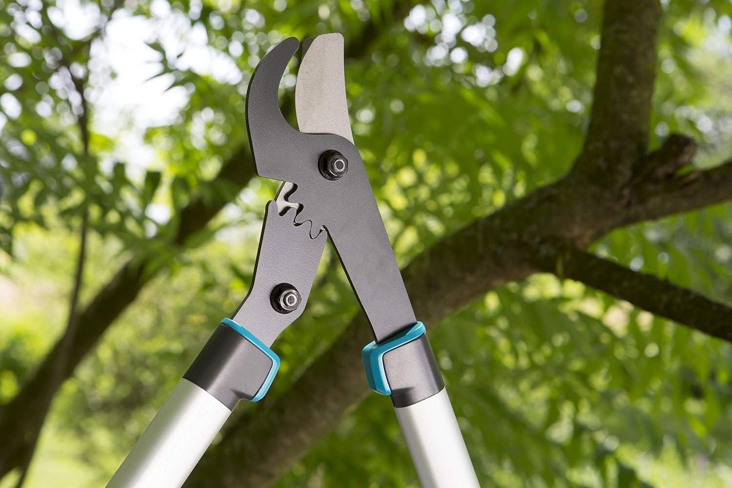 imageGARDENA 12003 Bypass Loppers Pruning Shears Heavy Duty Steel Blade for Cutting in Garden 27quot Handle Pruning Shears Cut up to 165quot Inch Diameter Branches Made in GermanyBypass