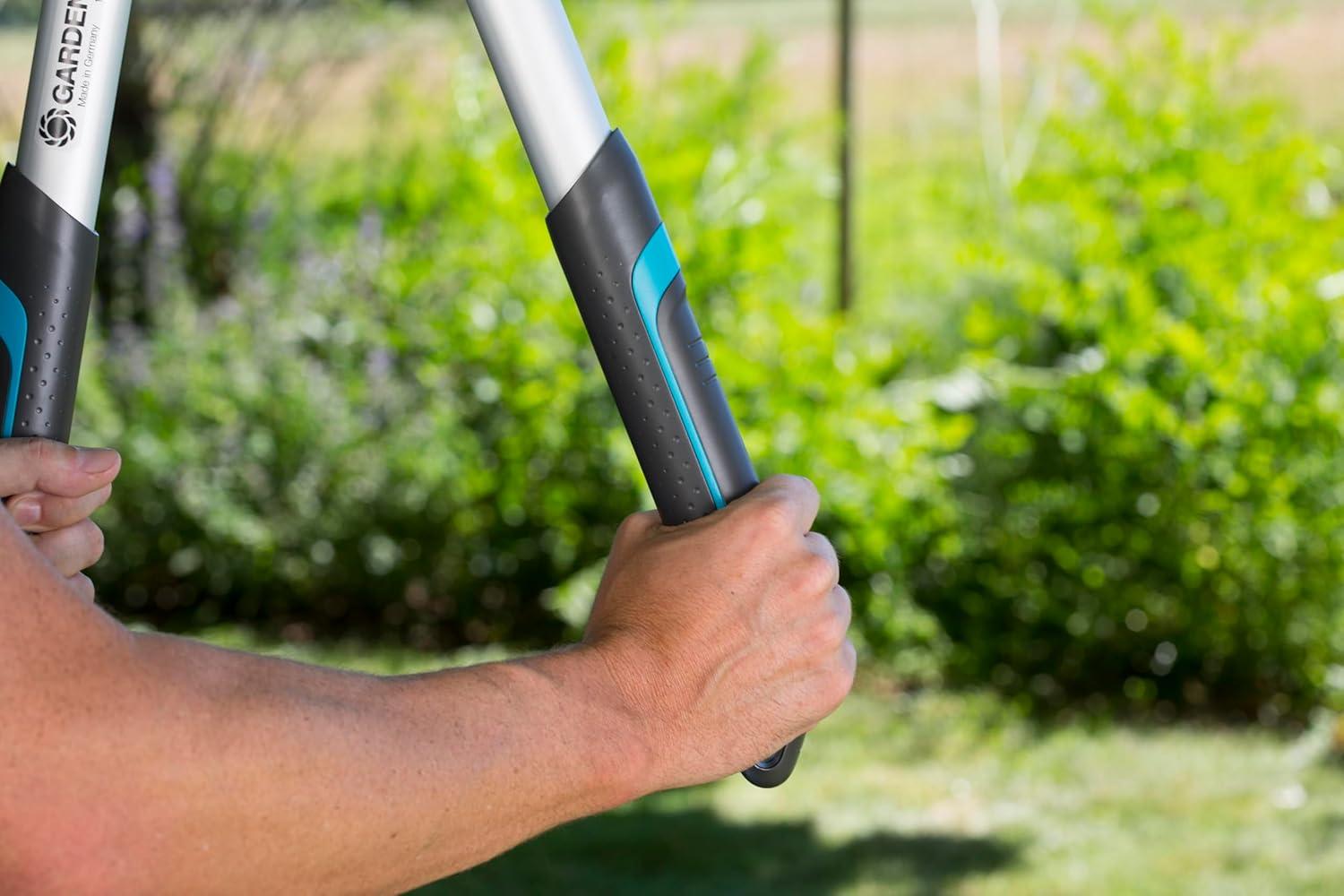 imageGARDENA 12003 Bypass Loppers Pruning Shears Heavy Duty Steel Blade for Cutting in Garden 27quot Handle Pruning Shears Cut up to 165quot Inch Diameter Branches Made in GermanyBypass