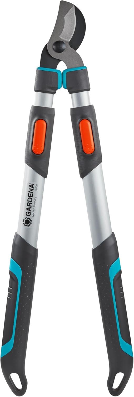 imageGARDENA 12003 Bypass Loppers Pruning Shears Heavy Duty Steel Blade for Cutting in Garden 27quot Handle Pruning Shears Cut up to 165quot Inch Diameter Branches Made in GermanyBypass