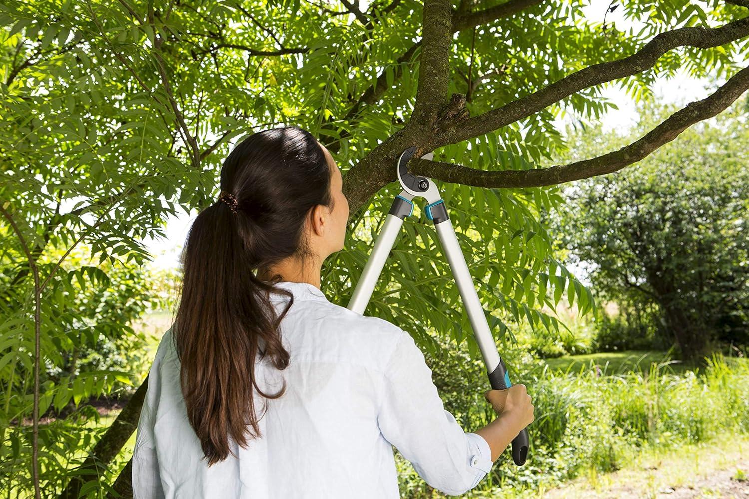 imageGARDENA 12003 Bypass Loppers Pruning Shears Heavy Duty Steel Blade for Cutting in Garden 27quot Handle Pruning Shears Cut up to 165quot Inch Diameter Branches Made in GermanyAnvil