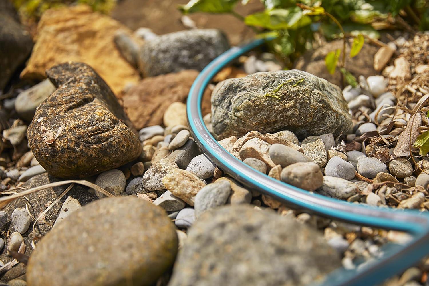 imageGARDENA 18630 Retractable Garden Hose Reel 115 x 12quot Wall Mounted Automatic Retraction ampamp Length Lock for Easy Watering Heavy Duty Swivel Bracket 180 Includes Nozzle Made in Europe100 ft