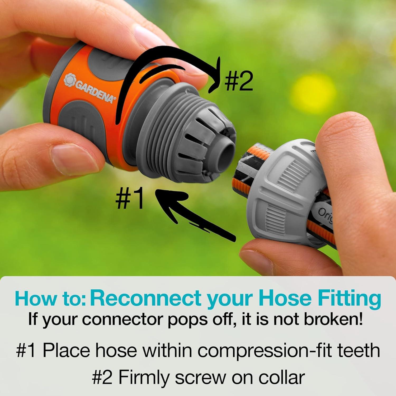 imageGARDENA 18630 Retractable Garden Hose Reel 115 x 12quot Wall Mounted Automatic Retraction ampamp Length Lock for Easy Watering Heavy Duty Swivel Bracket 180 Includes Nozzle Made in Europe115 ft