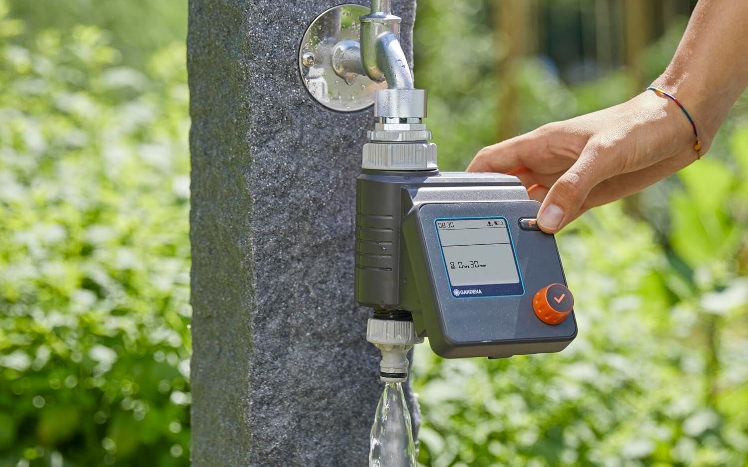 imageGARDENA 1890 Flex Hose Faucet Hose Connector Water TimerWater Computer