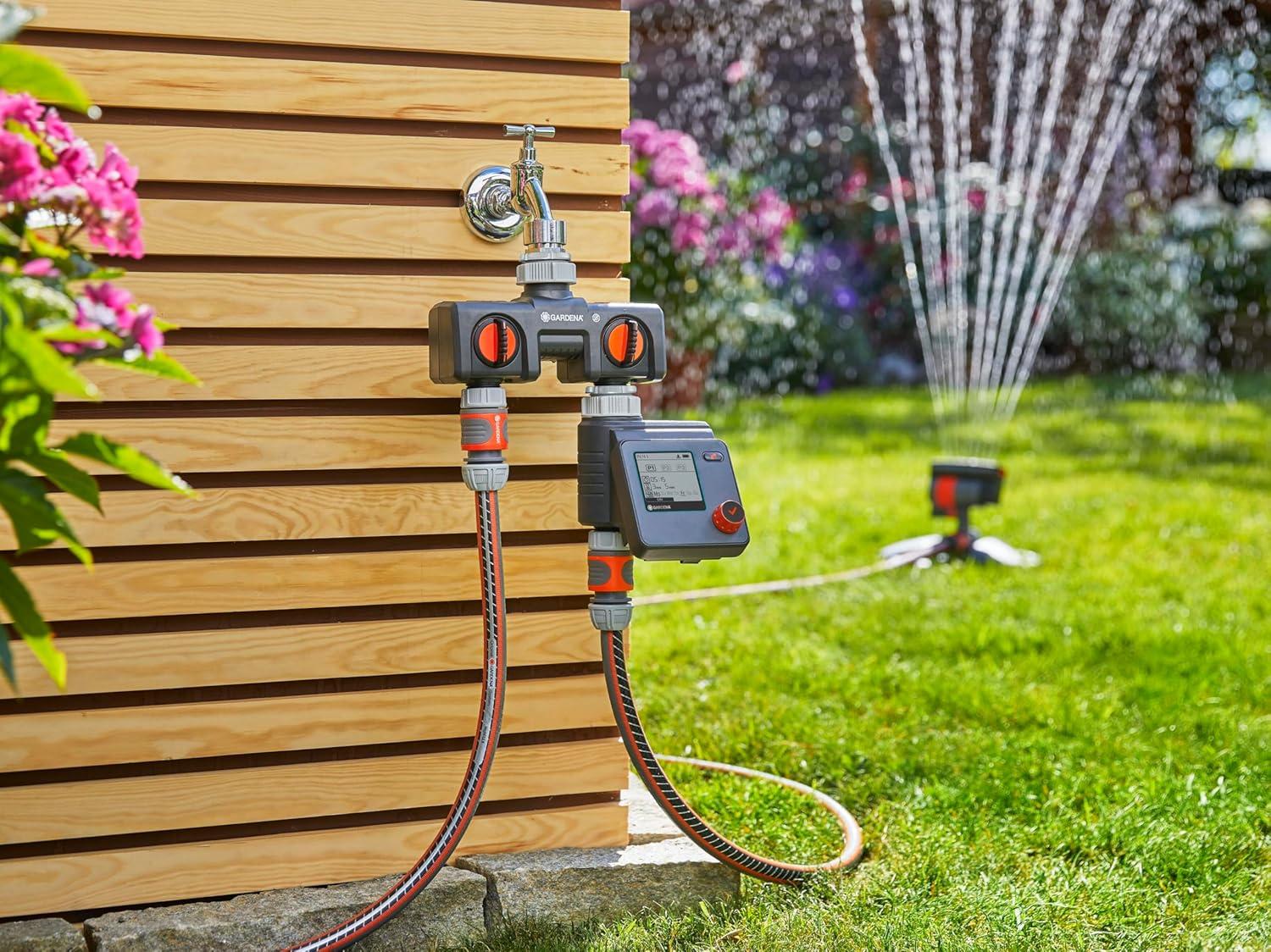 imageGARDENA 1890 Flex Hose Faucet Hose Connector Water TimerWater Computer