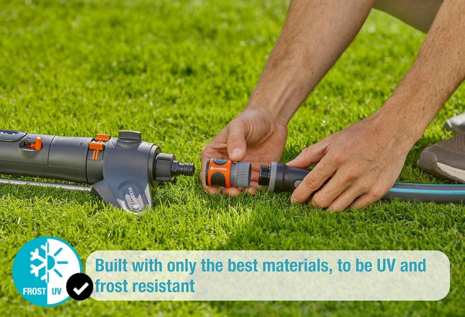 imageGARDENA 20570 Up to 3800 sq ft AquaZoom Adjustable Oscillating Yard Sprinkler for Watering Large Area Lawn and Garden Aquazoom Outdoor oscillating Sprinkler has Wide Heavy Duty Base3800 ft