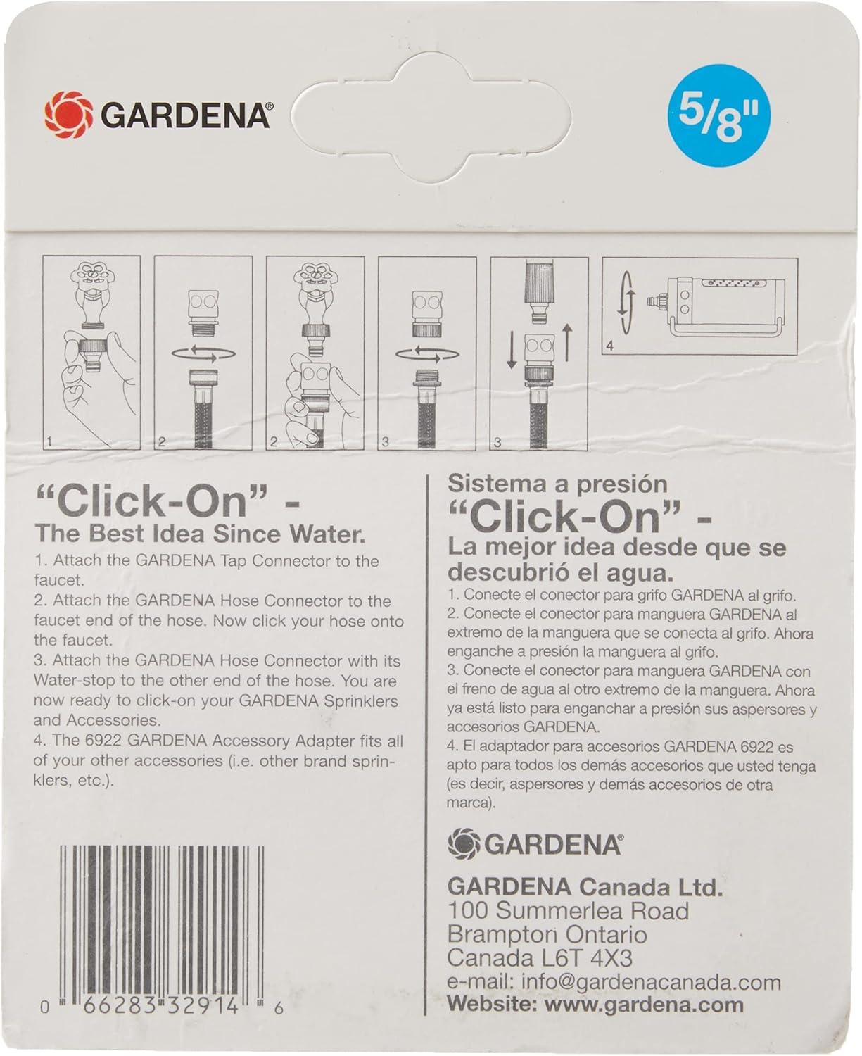 imageGARDENA 32914 58quot Accessory Hose Repair Connector with Water StopNo Size