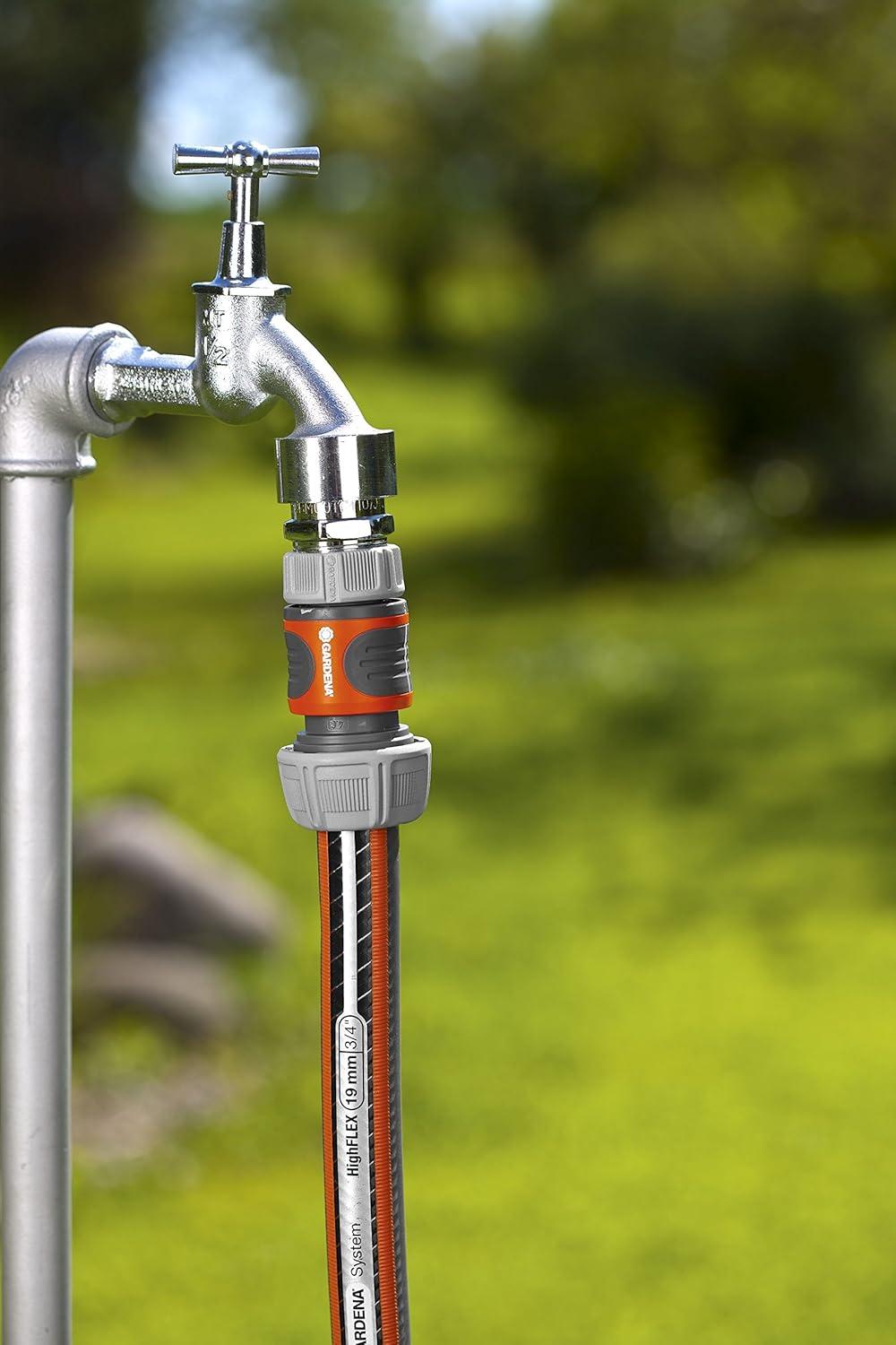 imageGARDENA 36826 58quot Faucet End Hose Repair Quick Connector Water StopNo Size