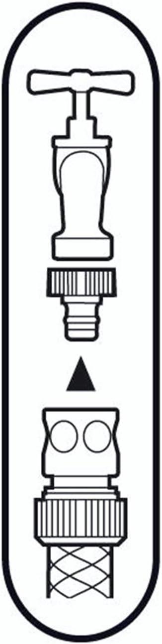 imageGARDENA 36826 58quot Faucet End Hose Repair Quick Connector Water StopNo Size Pack of 10