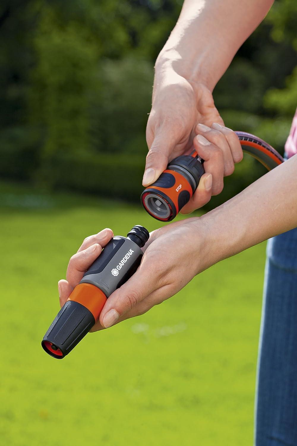 imageGardena 32913 12quot Accessory End Hose Repair Connector Water Stop