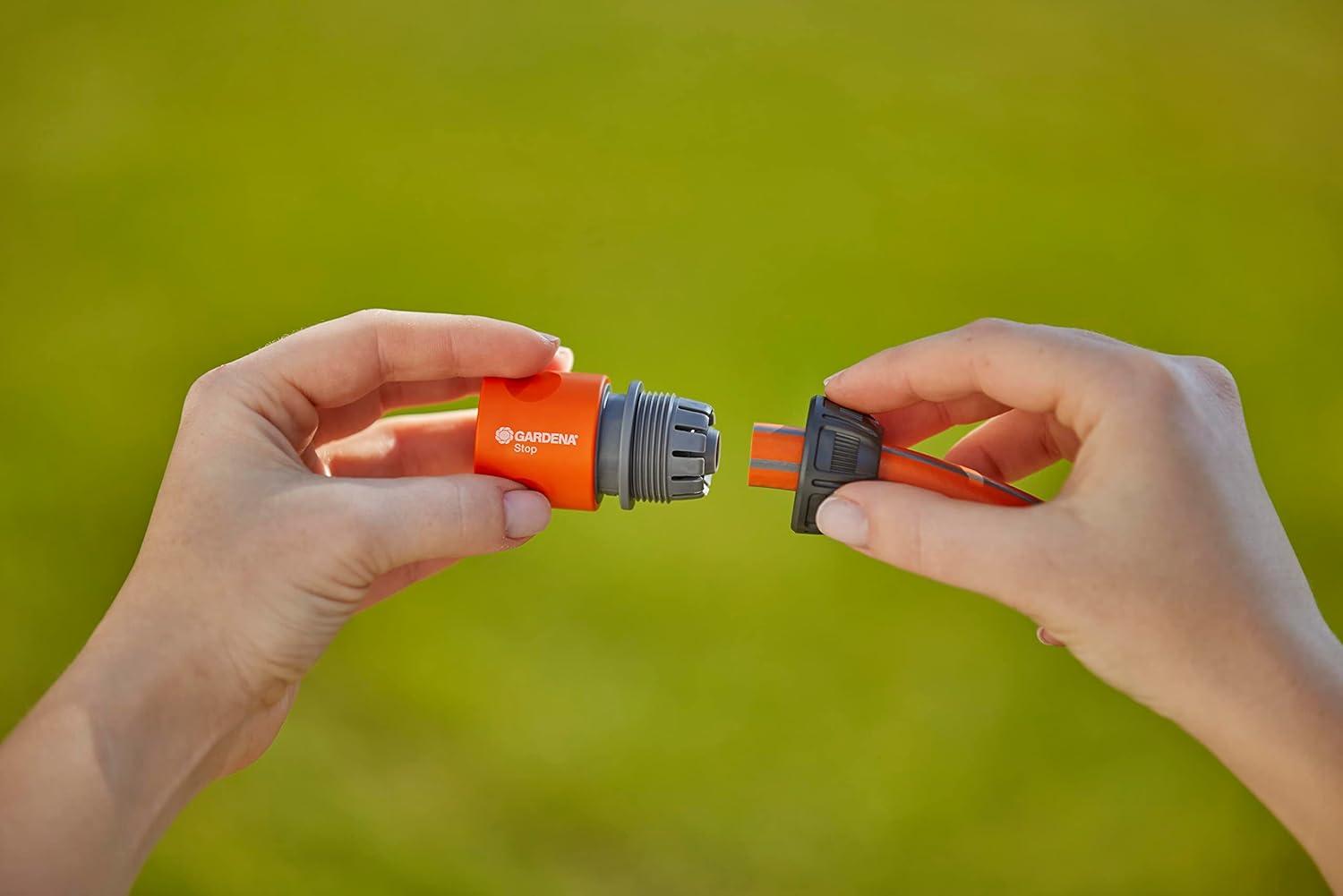 imageGardena 32913 12quot Accessory End Hose Repair Connector Water Stop