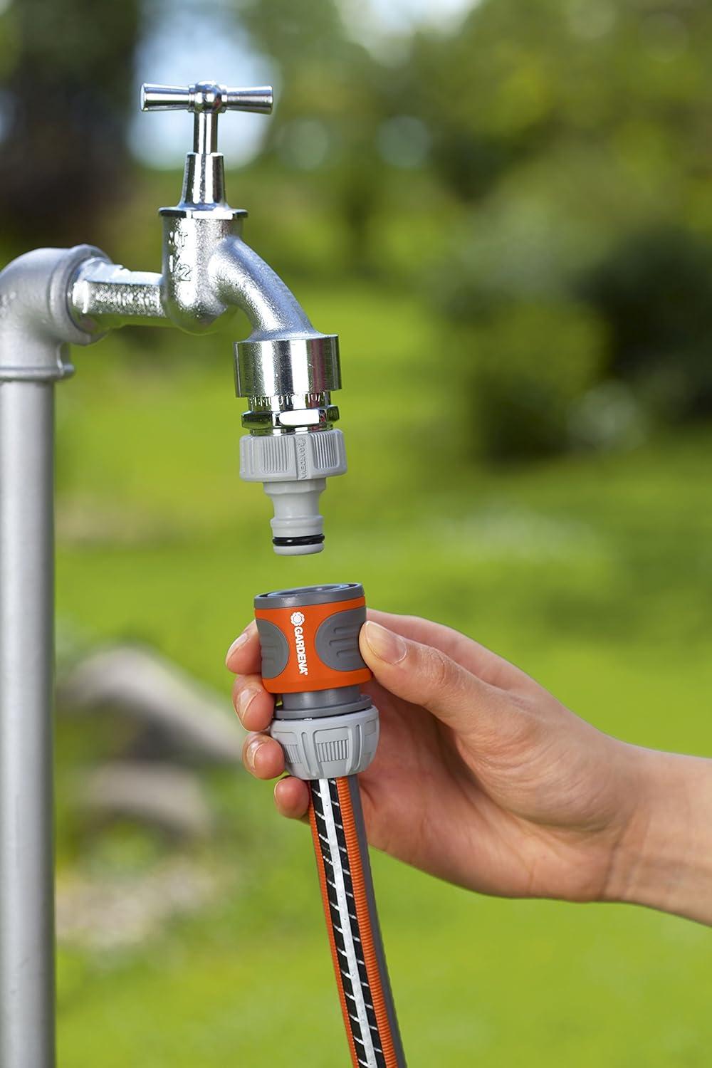 imageGardena 32915 12quot Tap End Hose Repair Connector for Repairing Hoses and Adapting to The Original System Made in Germany