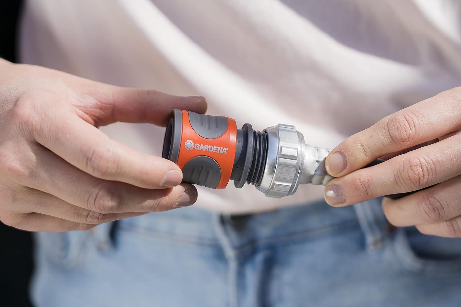 imageGardena 36917 Hose Connector Orange and Grey