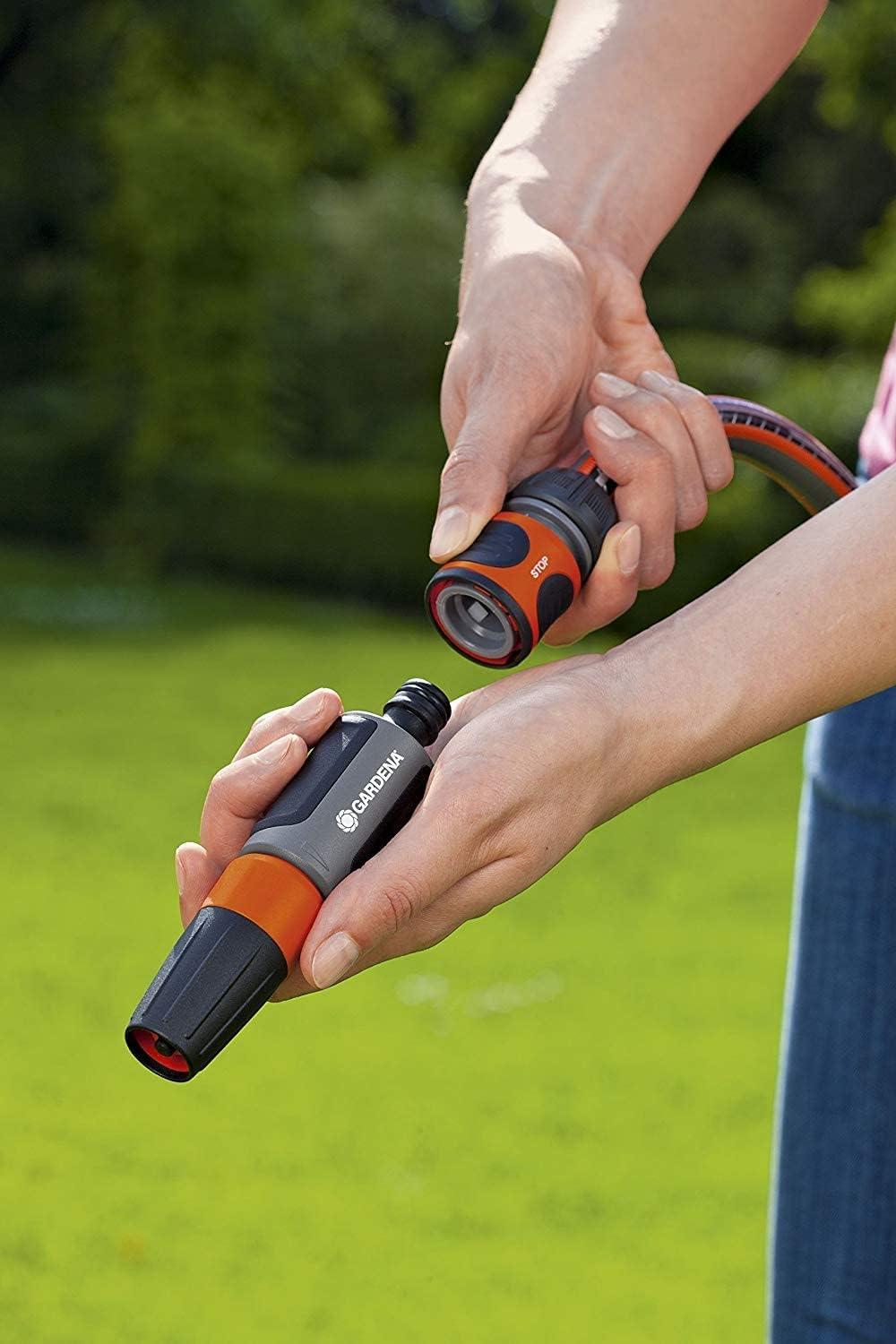 imageGardena 36930 58quot Accessory End Hose Repair Connector Set Includes Repair Connector and Accessory Adapter for Repairing Hoses and Adapting to The Original System Made in Germany