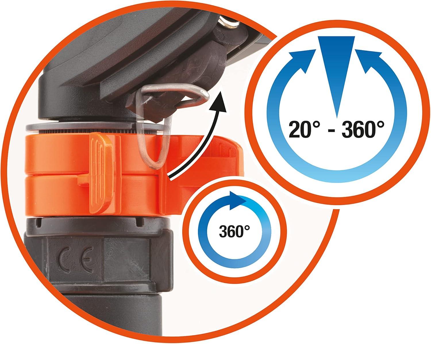 imageGardena 38142 Classic Impulse Sprinkler on Weighted Sled Base Include Original Gardena Quick Connect for Quick and Easy Attachment to Your Hose