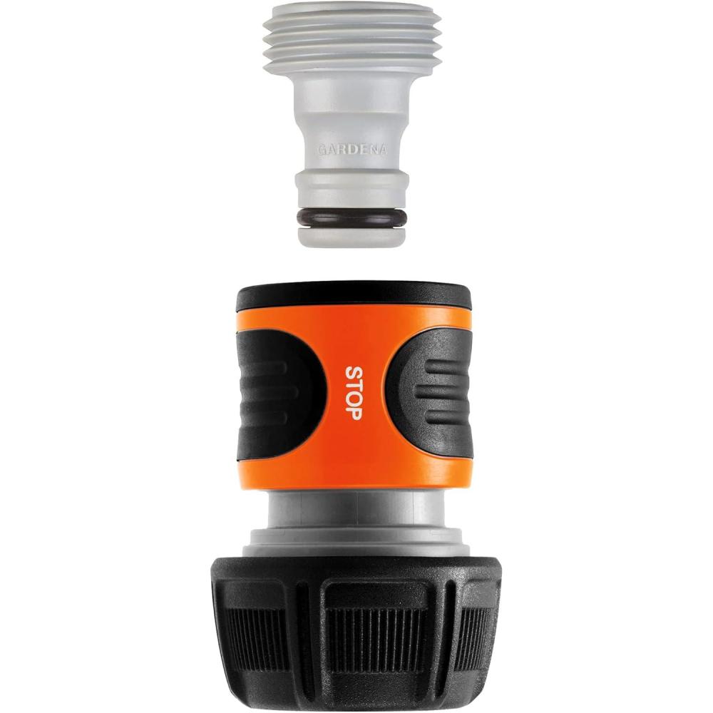 imageGardena 36930 58quot Accessory End Hose Repair Connector Set Includes Repair Connector and Accessory Adapter for Repairing Hoses and Adapting to The Original System Made in Germany