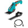 imageGARDENA 09888 Cordless Hedge Trimmer and Grass Shears Electric Garden Tools for Battery Trimming of Lawn Edges Shrubs and Bushes Handheld with 80 Min Runtime