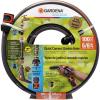 imageGARDENA 39100 100 Foot 58quot HeavyDuty Quick Connect Hose HeavyDuty 5Ply Design Includes Quick Connectors and Adadpters KinkResistant