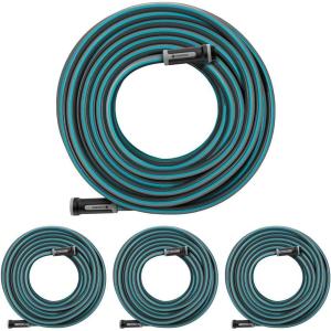 20530 | 50′ Foot 5/8″ Heavy-Duty Gardening Hose | Heavy-Duty 5-Ply Design, Includes US Hose Threads, European Made, Kink-Resistant(50′ Length (Pack of 4))
