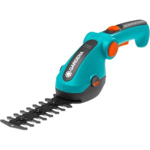 GARDENA (09887) Cordless Hedge Trimmer and Grass Shears, Electric Garden Tools for Battery Trimming of Lawn Edges, Shrubs, and Bushes. Handheld with 80 Min Runtime.(Shrub & Grass Shears SET)