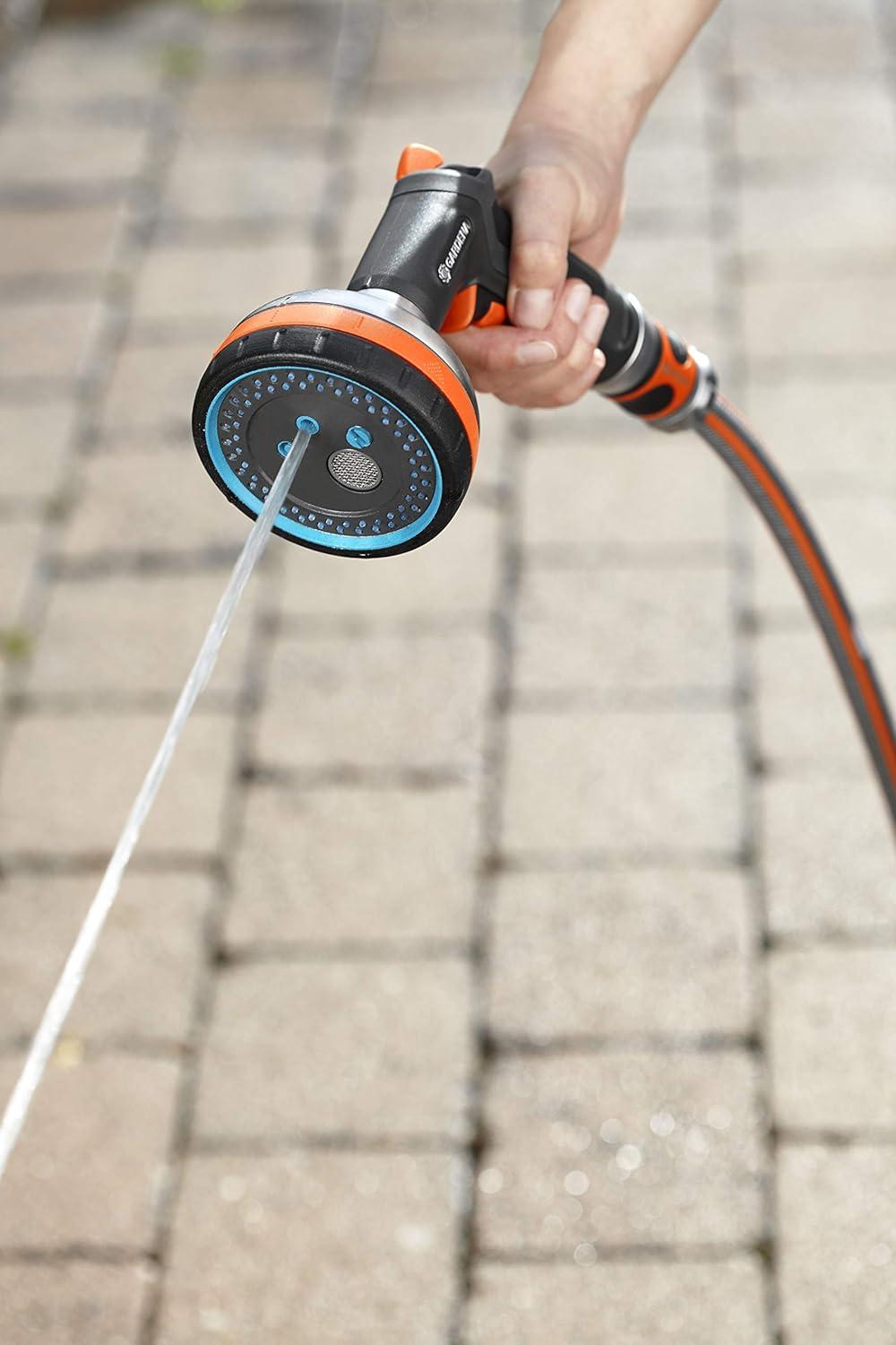 imageGARDENA 3817MFP Frost Proof Premium Metal Multi Sprayer Five Spray Patterns Water StopMulti Application