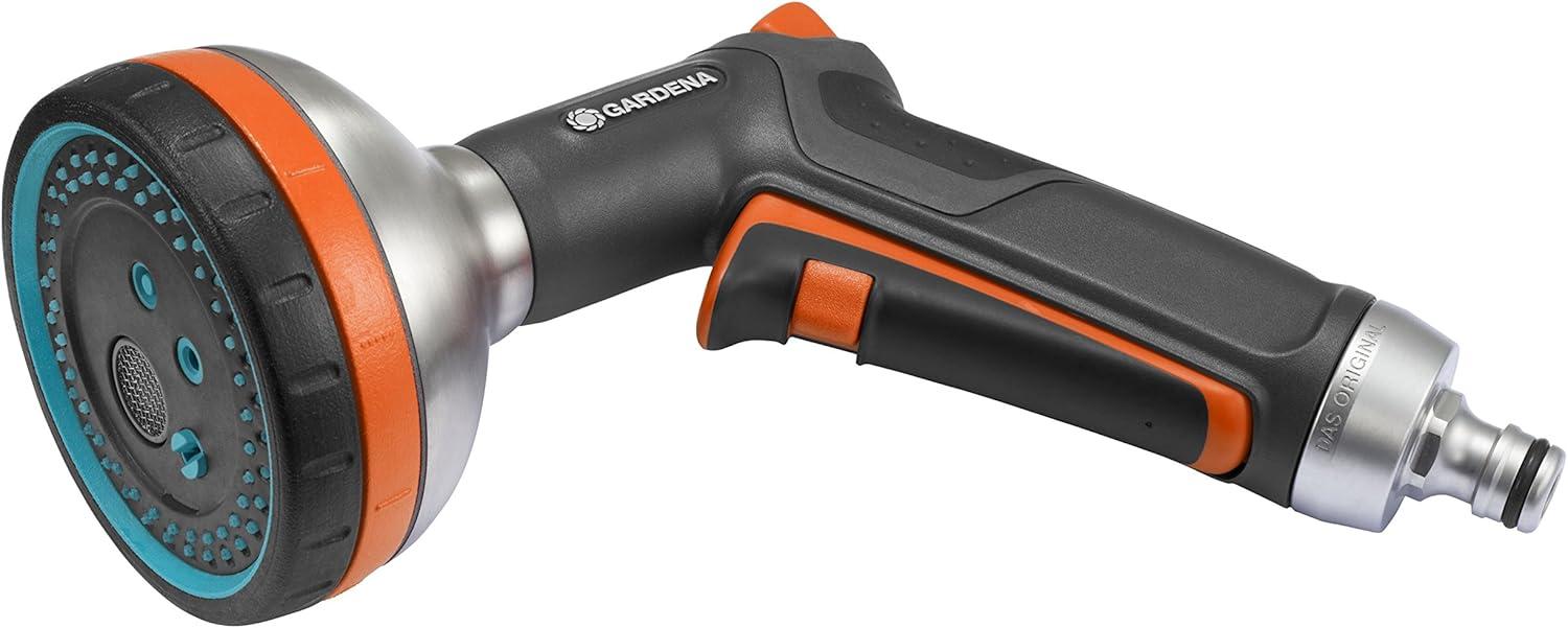 imageGARDENA 3817MFP Frost Proof Premium Metal Multi Sprayer Five Spray Patterns Water StopMulti Application