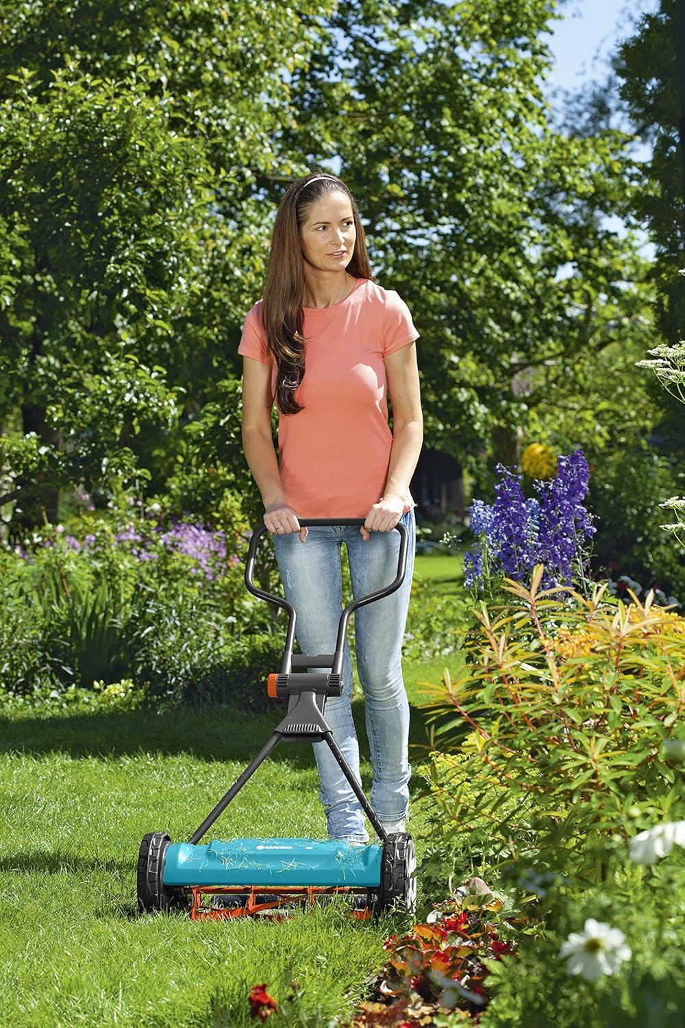 imageGARDENA 4018 Classic 16quot Reel Lawn Mower with 5 Blades The Lawn Mower for Everyday use with No Gas No Electricity Makes Mowing a Breeze Best Yard Tools You can ownManual Reel Mower