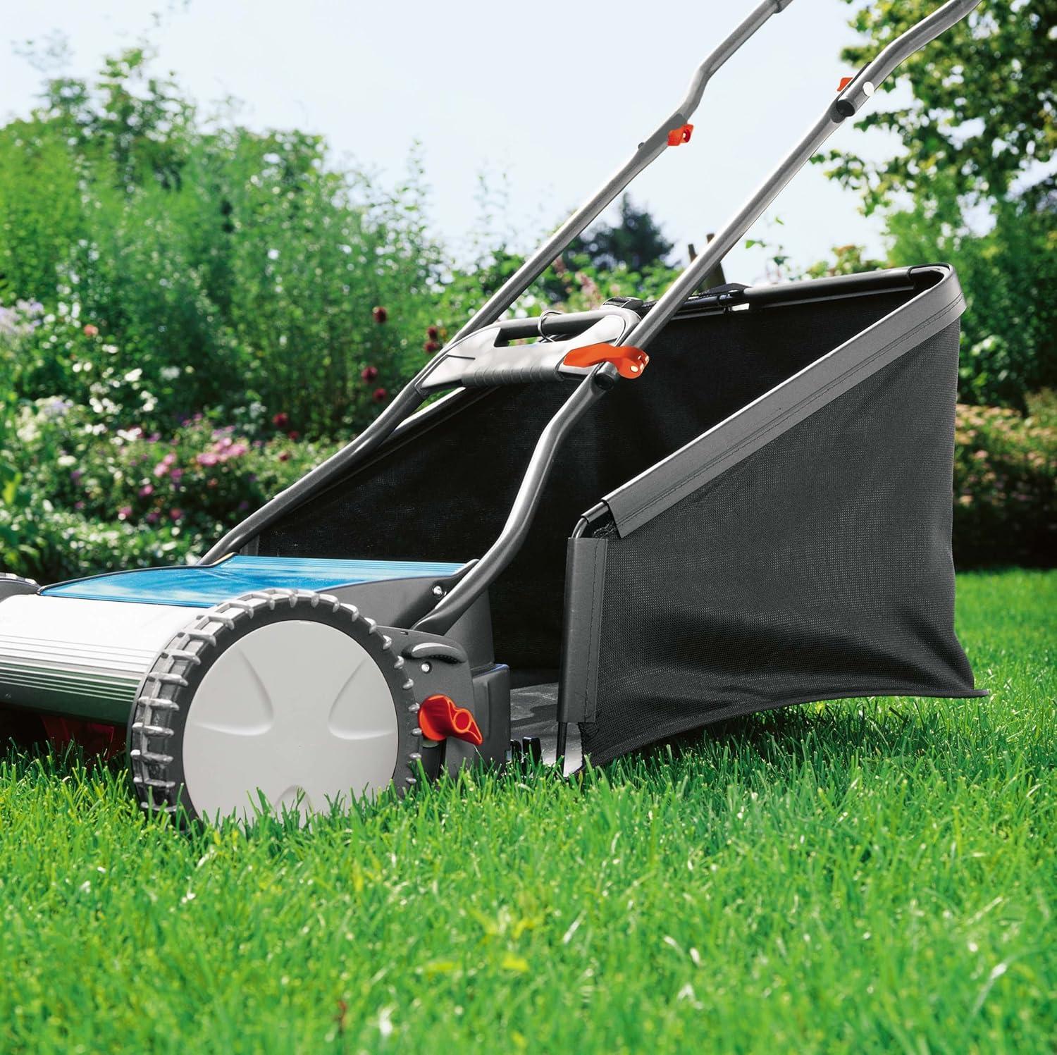imageGardena 4029U Reel Lawn Mower Grass Catcher