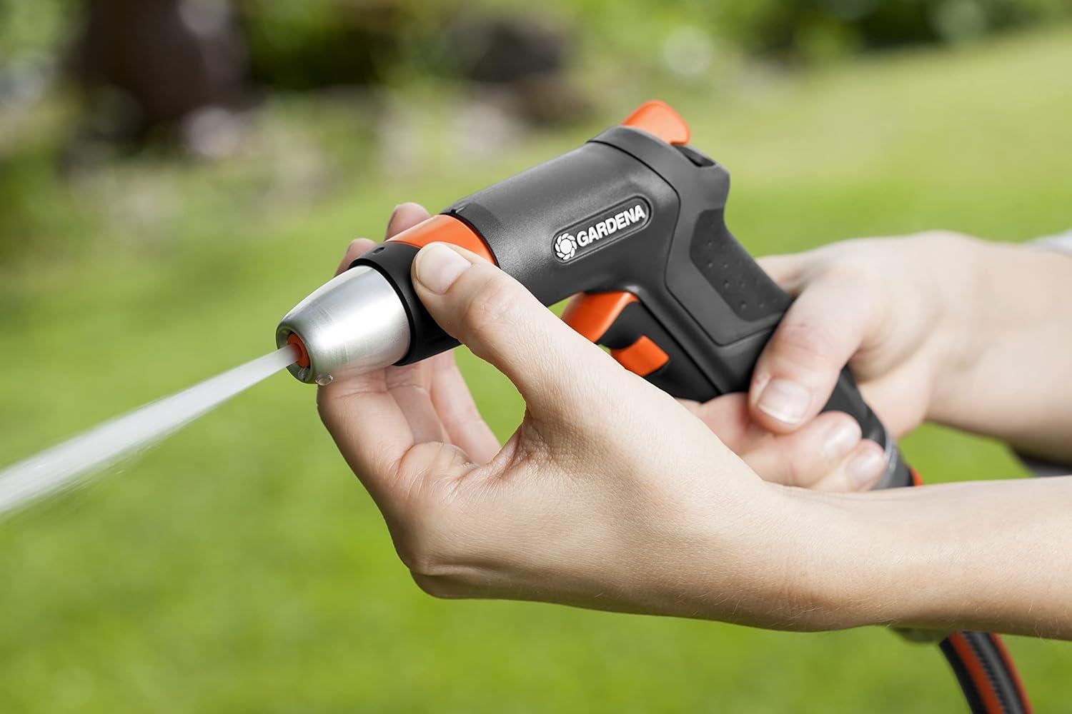 imageGardena Metal Nozzle Frost Proof Variable Spray Patterns Water Stop 3815MFPCleaning