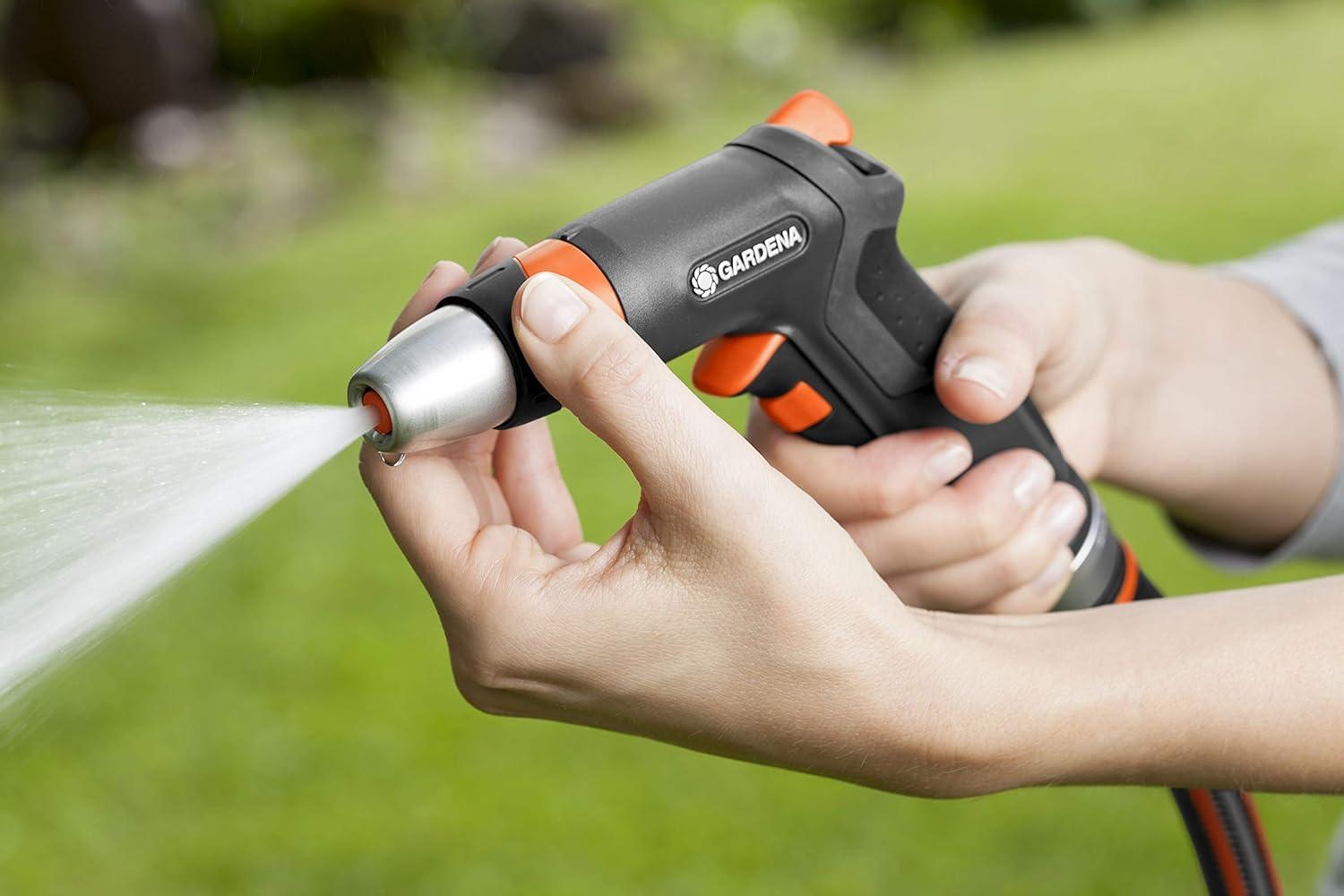 imageGardena Metal Nozzle Frost Proof Variable Spray Patterns Water Stop 3815MFPCleaning