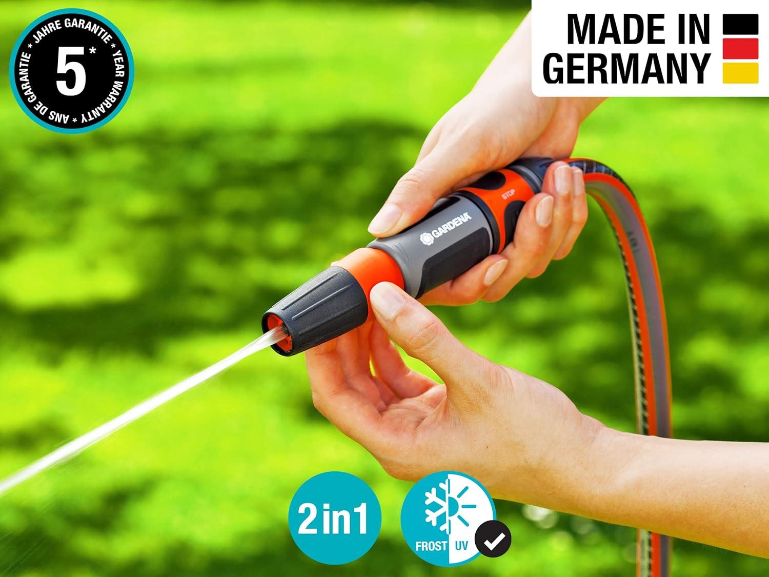 imageGardena Metal Nozzle Frost Proof Variable Spray Patterns Water Stop 3815MFPCleaning