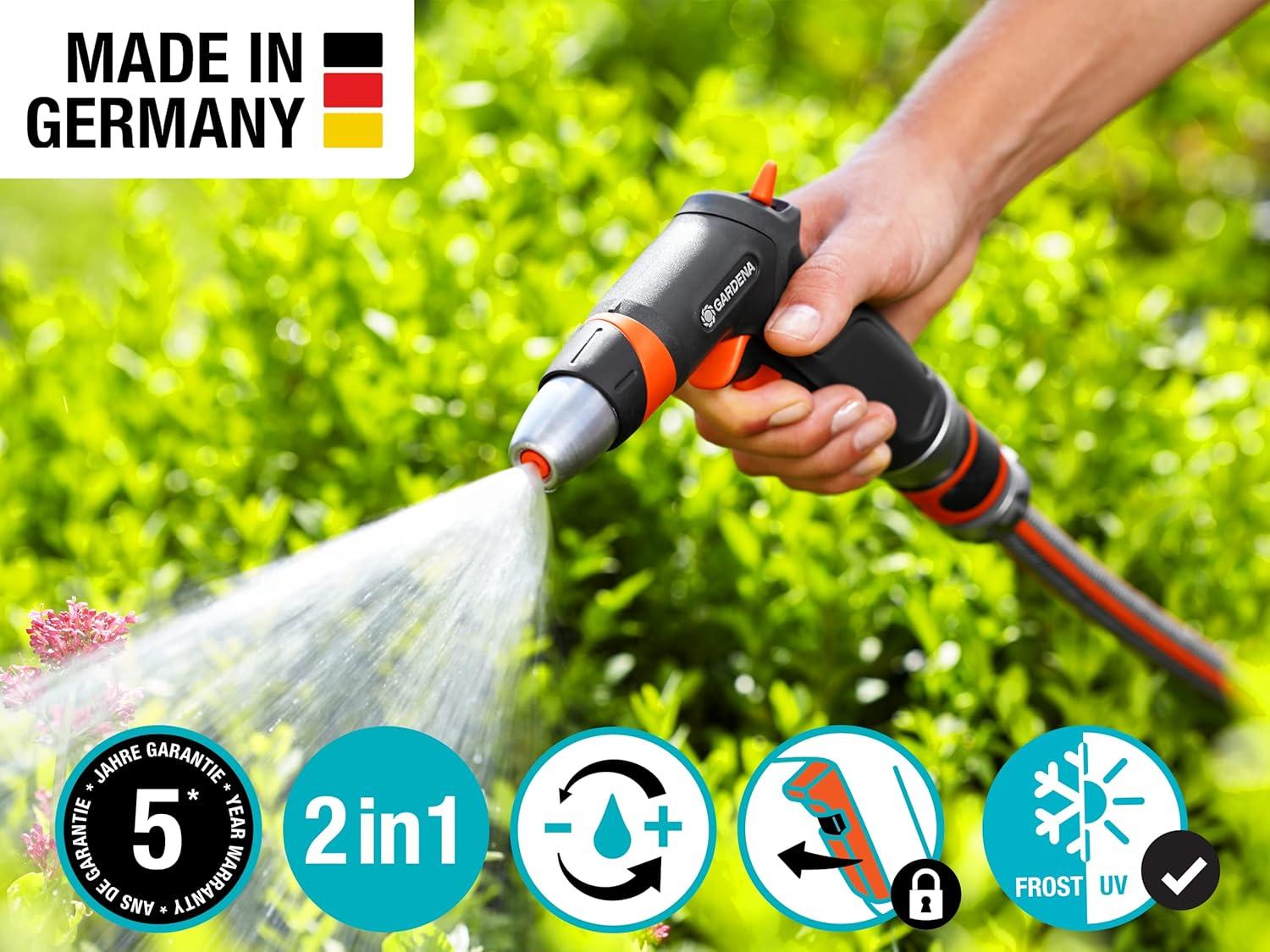 imageGardena Metal Nozzle Frost Proof Variable Spray Patterns Water Stop 3815MFPCleaning