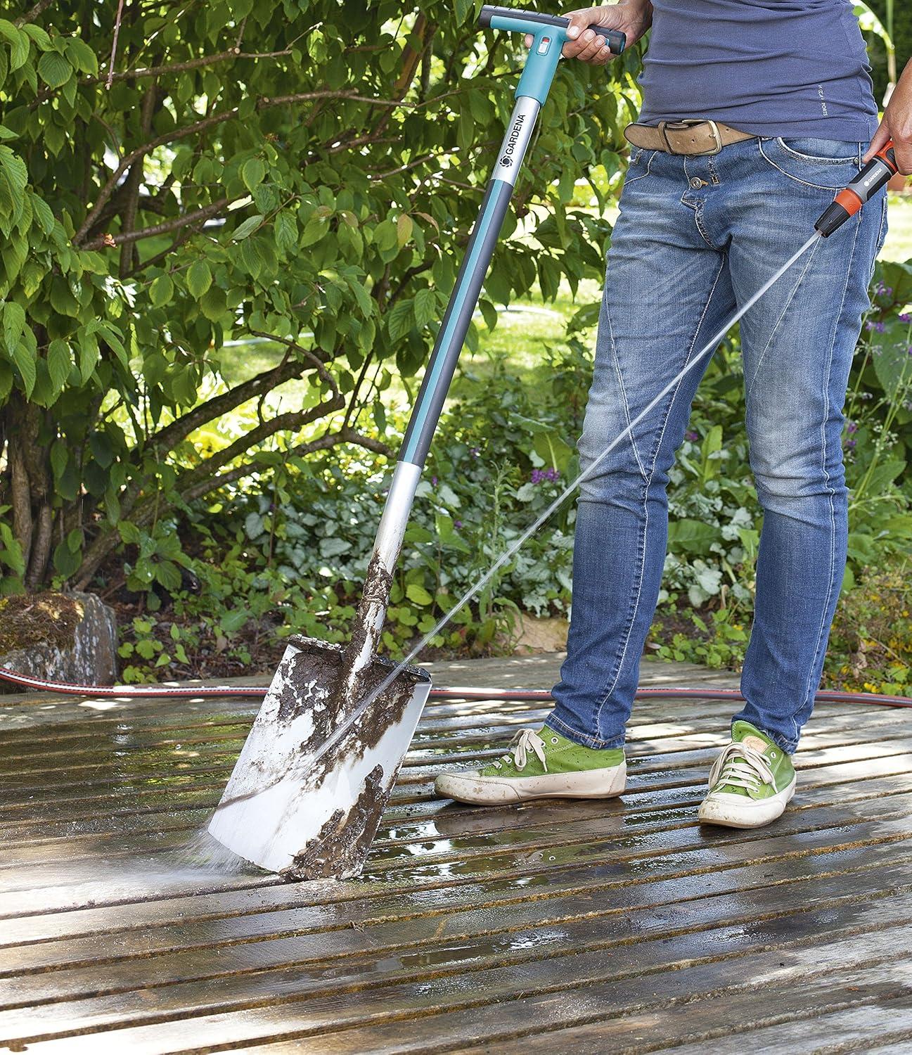 imageGardena Metal Nozzle Frost Proof Variable Spray Patterns Water Stop 3815MFPCleaning