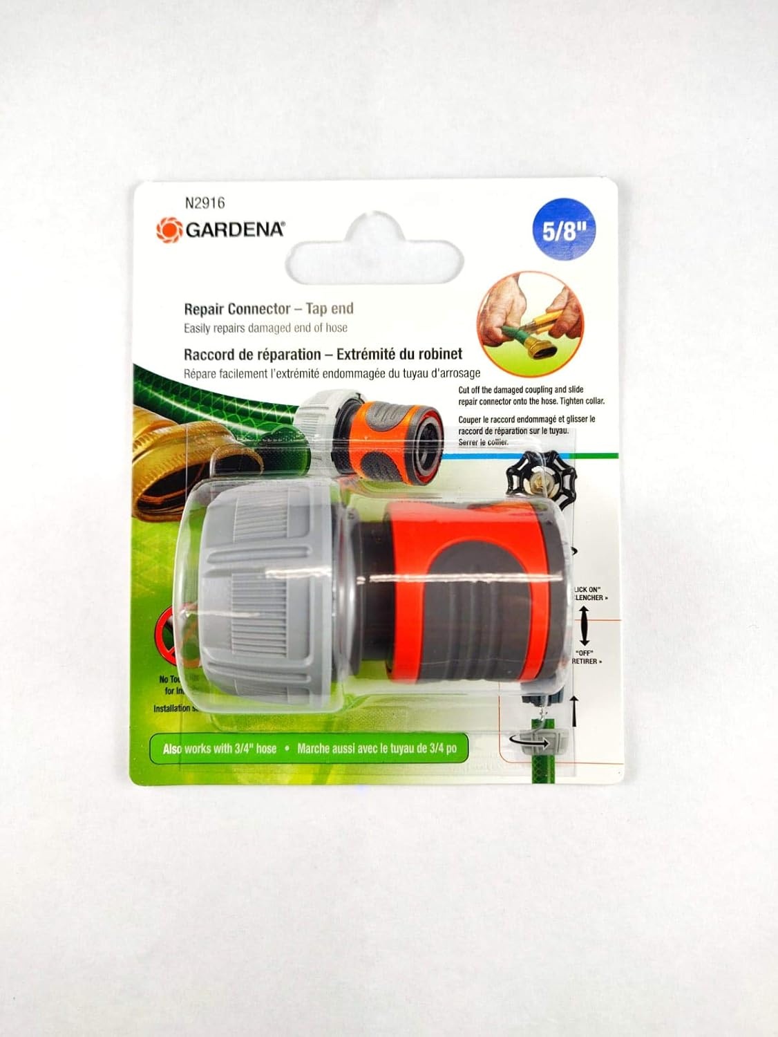 image:imageGARDENA 36929 Repair Connector Kit At Tap End For 58 Hose58