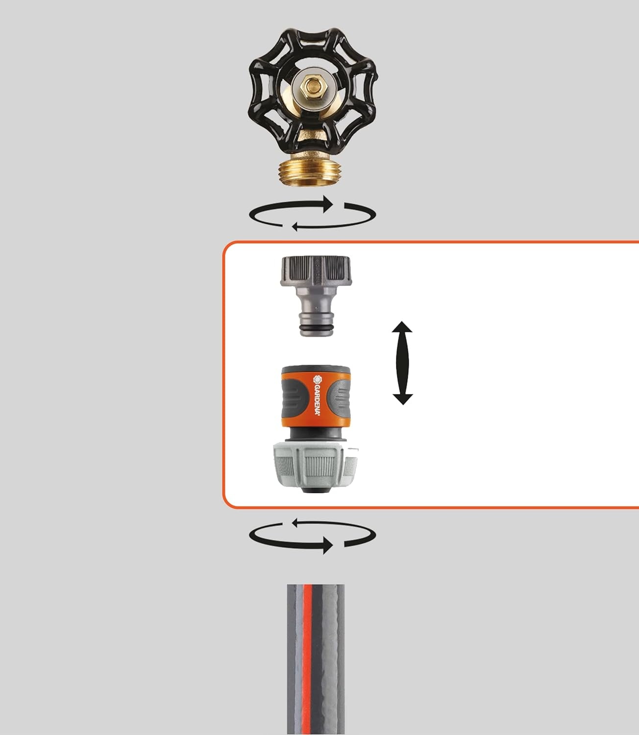image:imageGARDENA 36929 Repair Connector Kit At Tap End For 58 Hose58