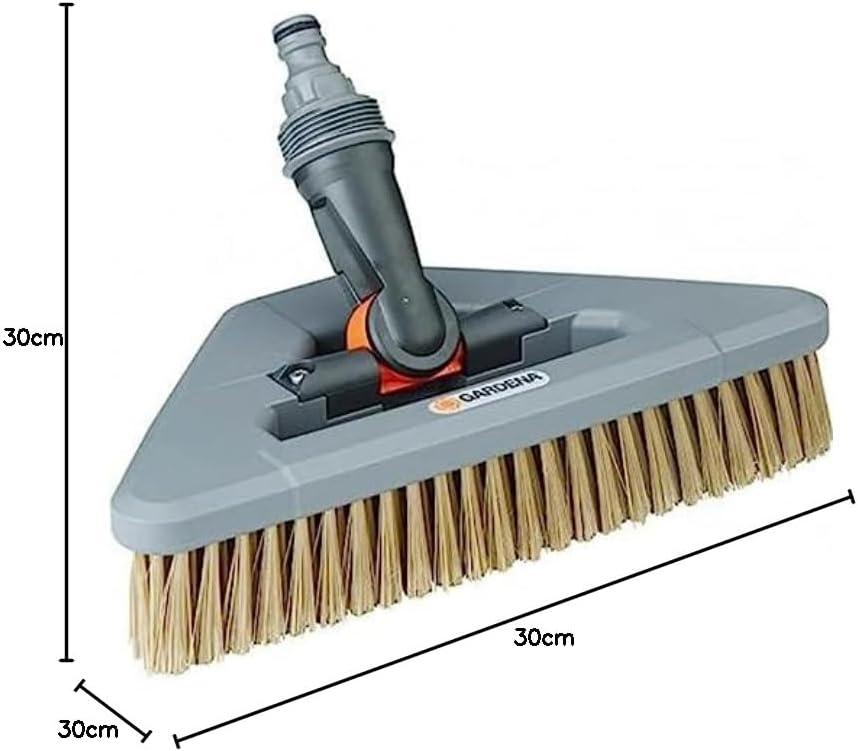 imageBalai Lavevitre avec raclette de Gardena Lavevitre Cleansystem avec raclette Microfibre Polaire Lavable 556420Balai de lavage souple articul