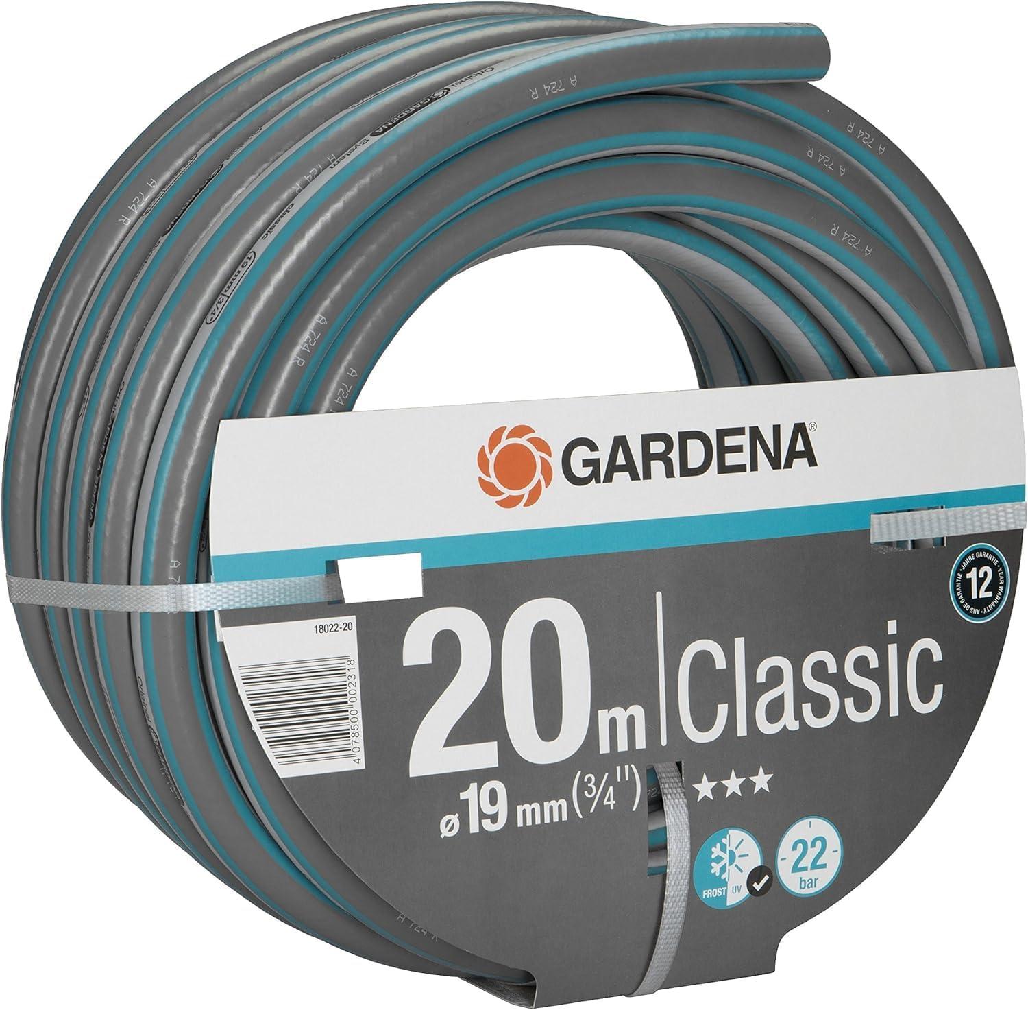 imageGardena Action de tuyau classique 13 mm 12 Pouce 18 m tuyau de jardin universel en tissu cross robuste impression de 22 bars rsistant aux UV sans pices systme 180012020 m 34