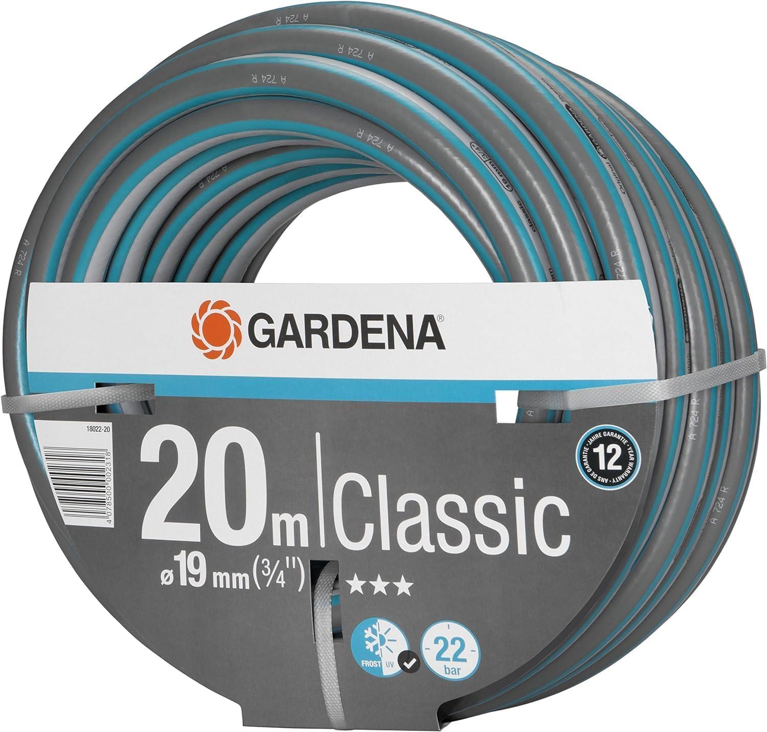 imageGardena Action de tuyau classique 13 mm 12 Pouce 18 m tuyau de jardin universel en tissu cross robuste impression de 22 bars rsistant aux UV sans pices systme 180012020 m 34