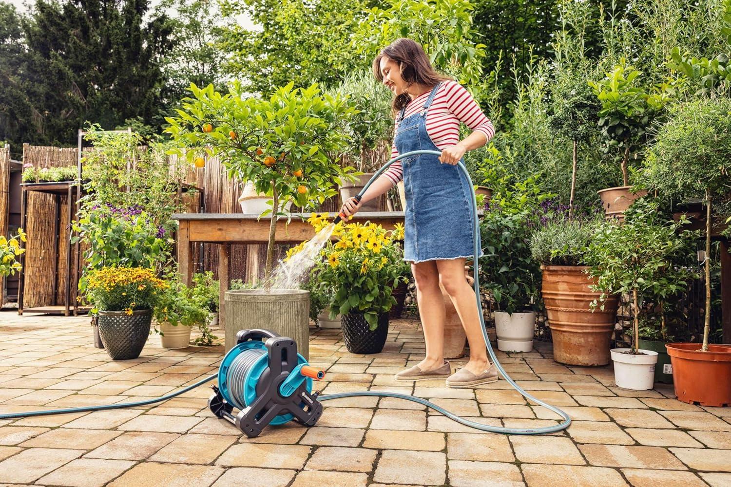 imageGardena Action de tuyau classique 13 mm 12 Pouce 18 m tuyau de jardin universel en tissu cross robuste impression de 22 bars rsistant aux UV sans pices systme 180012050 m 34