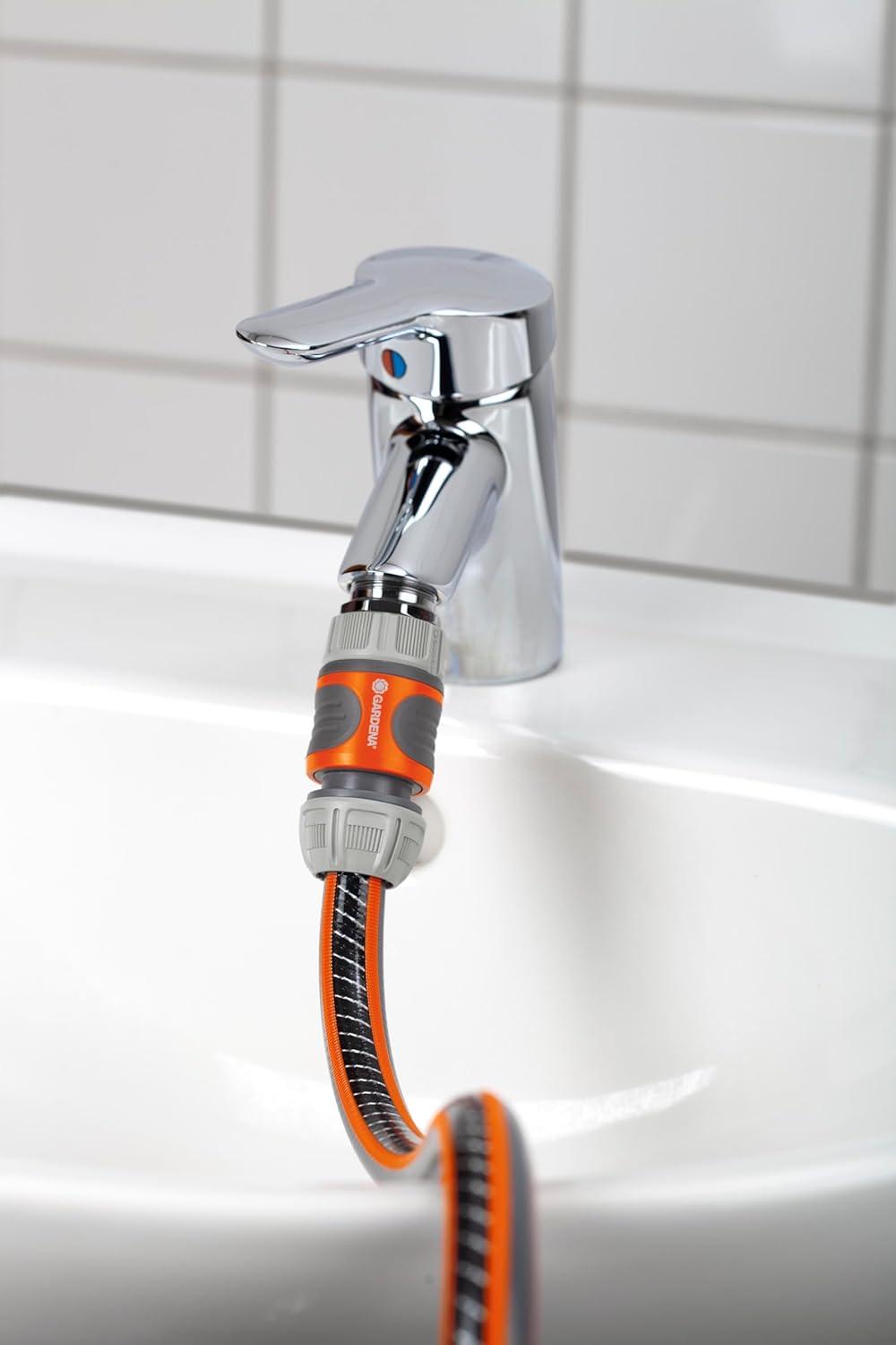imageGardena Adaptateur de fil de faisceau Perl adaptateur pratique pour connecter le tuyau de jardin un robinet avec tte de faisceau de perles M 22 x 1 intrieur et 265 mm G 34 Pouce 290620Adaptateur de jet deau M 22 x 1 filetage intrieur