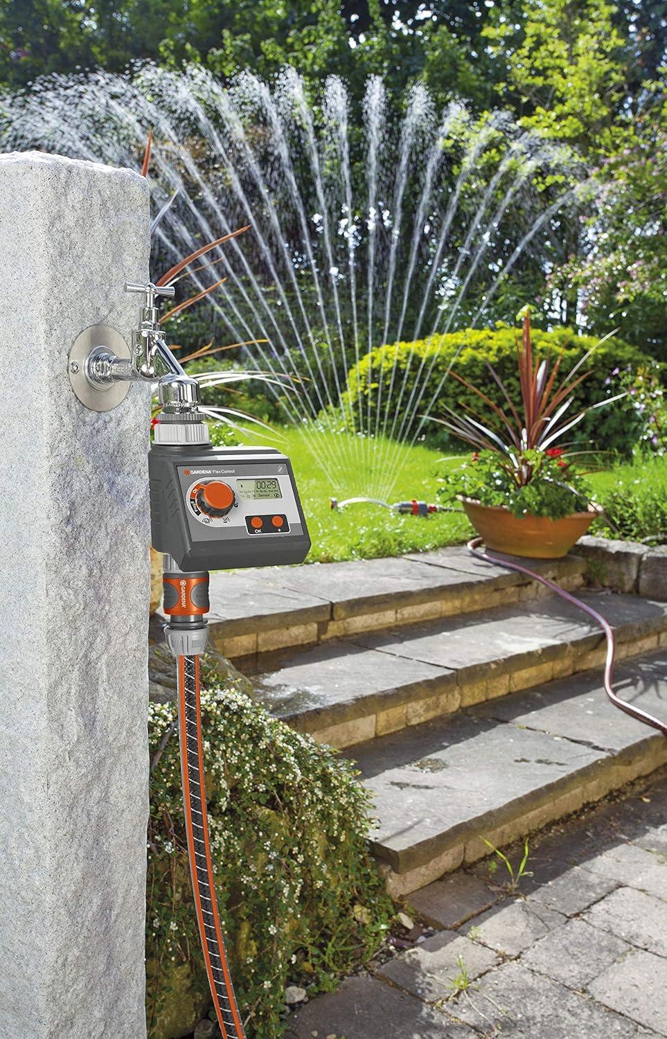 imageGardena Commande darrosage avec appli Bluetooth Arrosage automatique pour le jardin et le balcon configurable via lappli cycles darrosage en 3 programmes horaires porte de 10 m 0188920FlexControl Ordinateur dirrigation