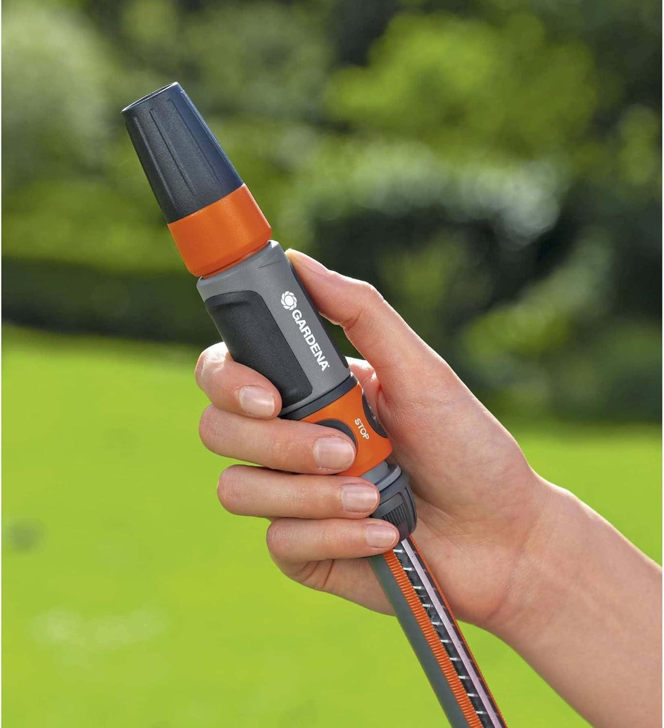 imageGardena EcoLine Ncessaire de base Avec pistolet de nettoyage nez de robinet adaptateur raccord de tuyau et raccord aquastop pour arrosage et nettoyage rsistant aux UV et au gel 1890020Ncessaire de base