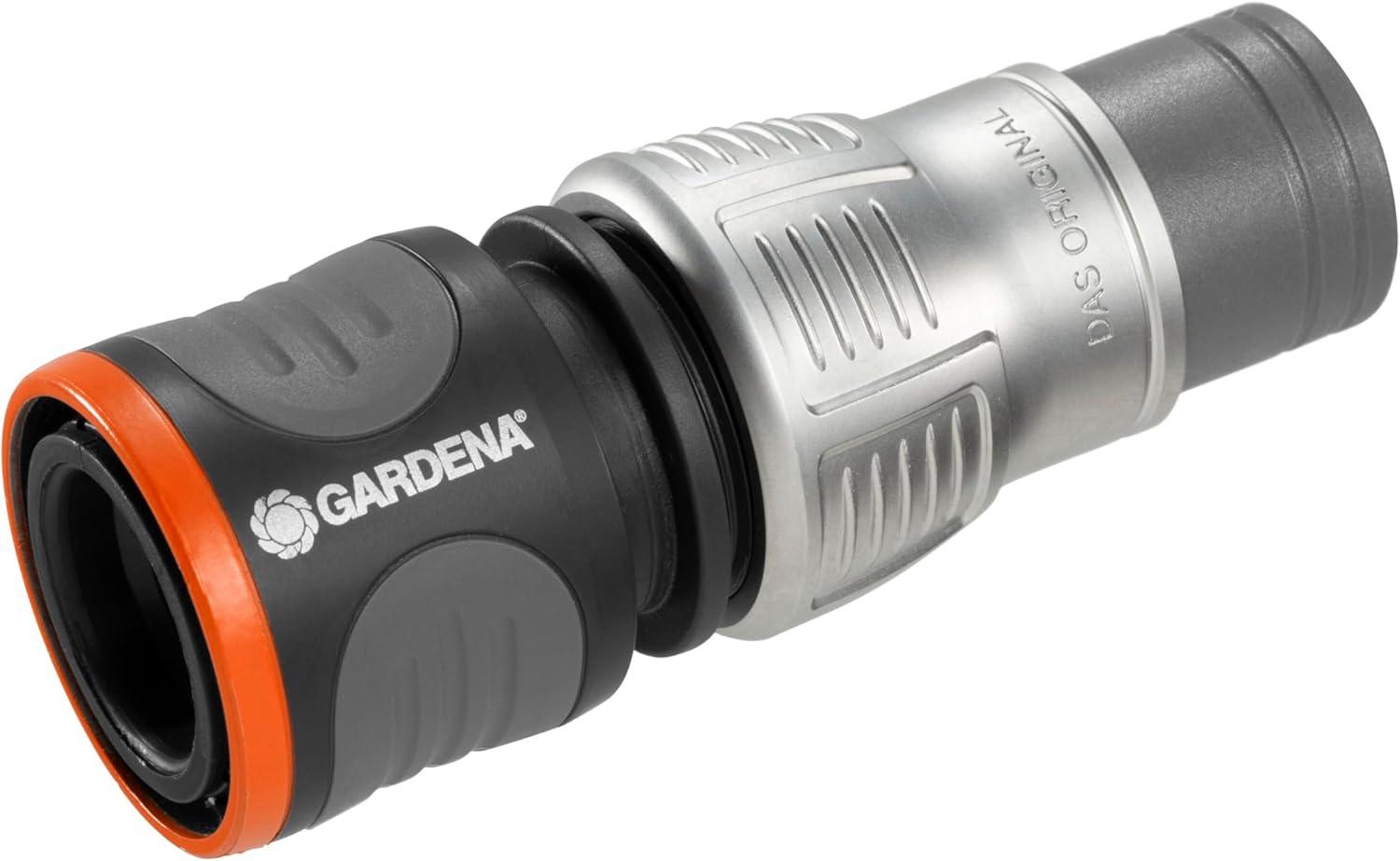 imageGardena EcoLine Ncessaire de base Avec pistolet de nettoyage nez de robinet adaptateur raccord de tuyau et raccord aquastop pour arrosage et nettoyage rsistant aux UV et au gel 1890020Ncessaire de base Premium