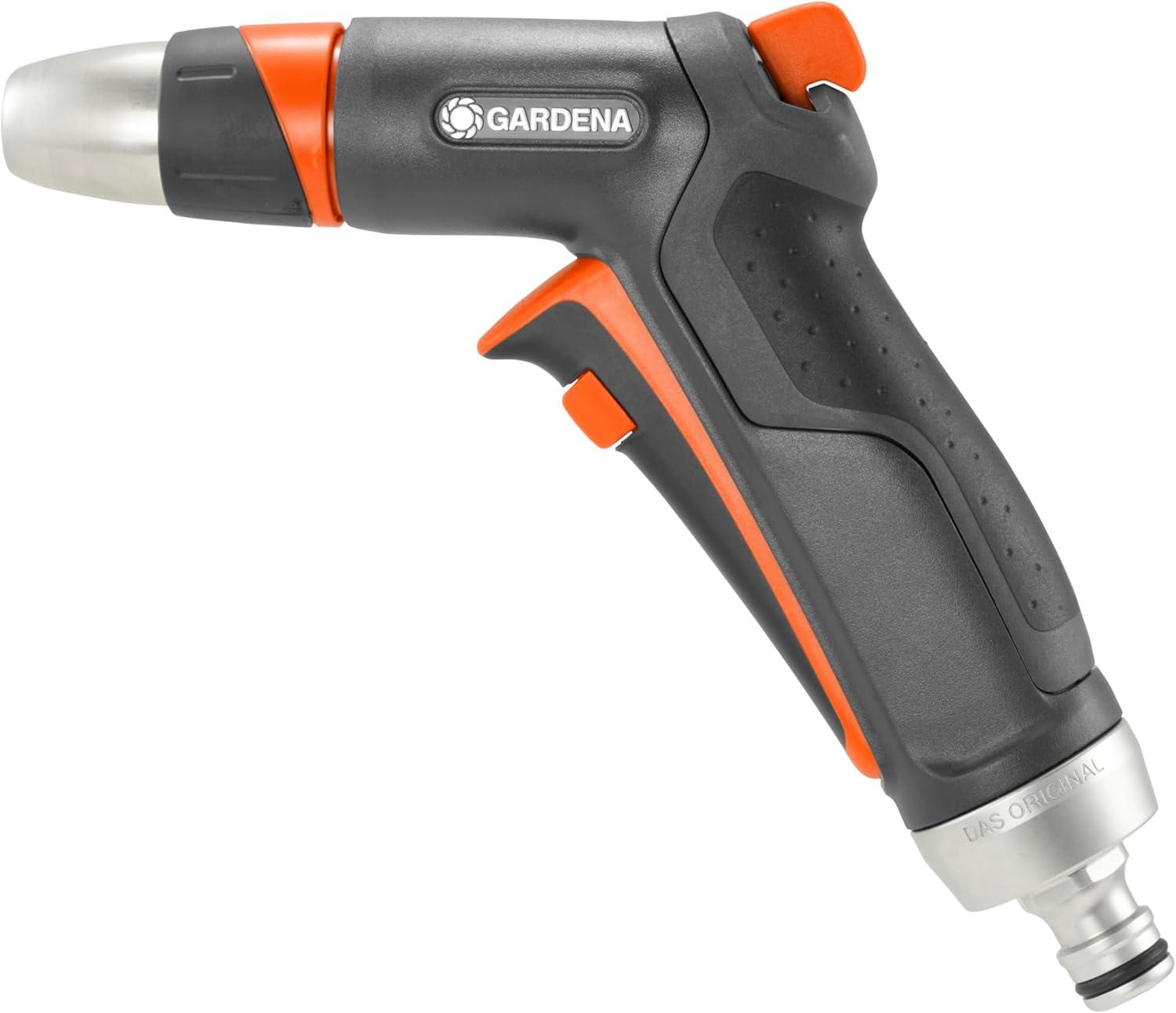 imageGardena EcoLine Ncessaire de base Avec pistolet de nettoyage nez de robinet adaptateur raccord de tuyau et raccord aquastop pour arrosage et nettoyage rsistant aux UV et au gel 1890020Ncessaire de base Premium