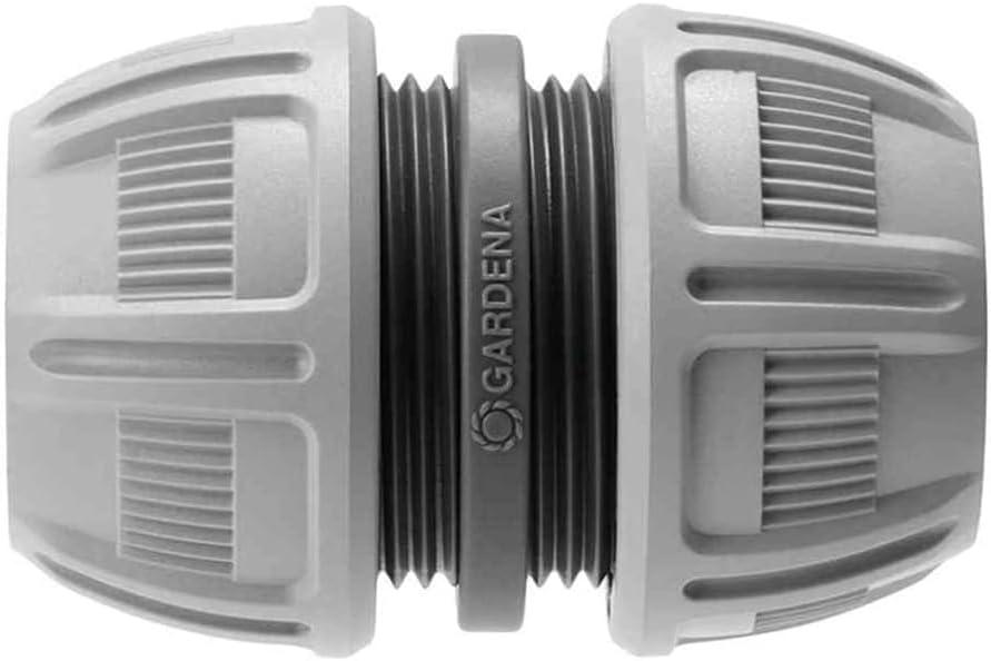 imageGardena Ensemble rpar 13 mm 12 Pouce et 15 mm 58 Pouce rparation de tubes faciles sans outil poigne de puissance crou de serrage spcialement en forme 1828020Rparateur de Tuyau