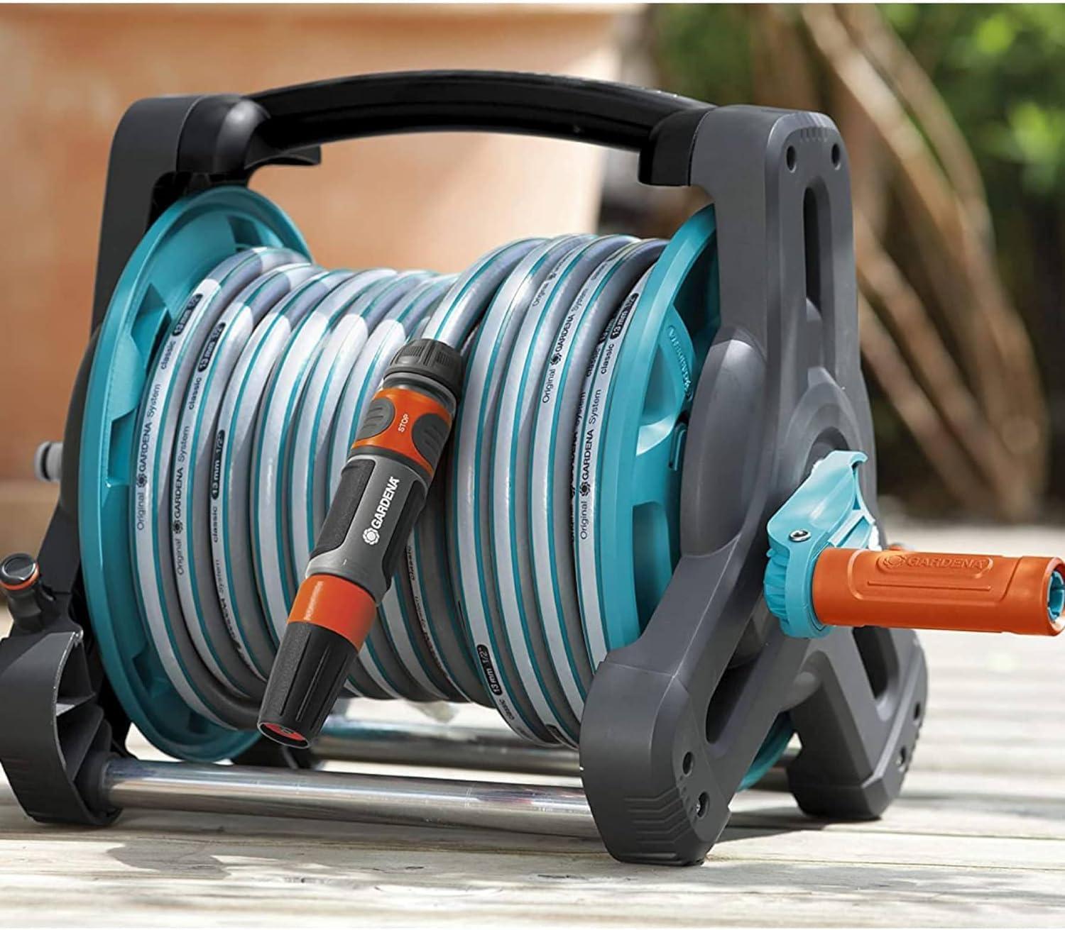 imageGardena Kit dvidoir Classic 10 jeu de tuyaux darrosage avec dvidoir et tuyau de 10 m haute stabilit adaptateur lance multijets poigne de transport pour terrasses 801020Kit jusqu 10m
