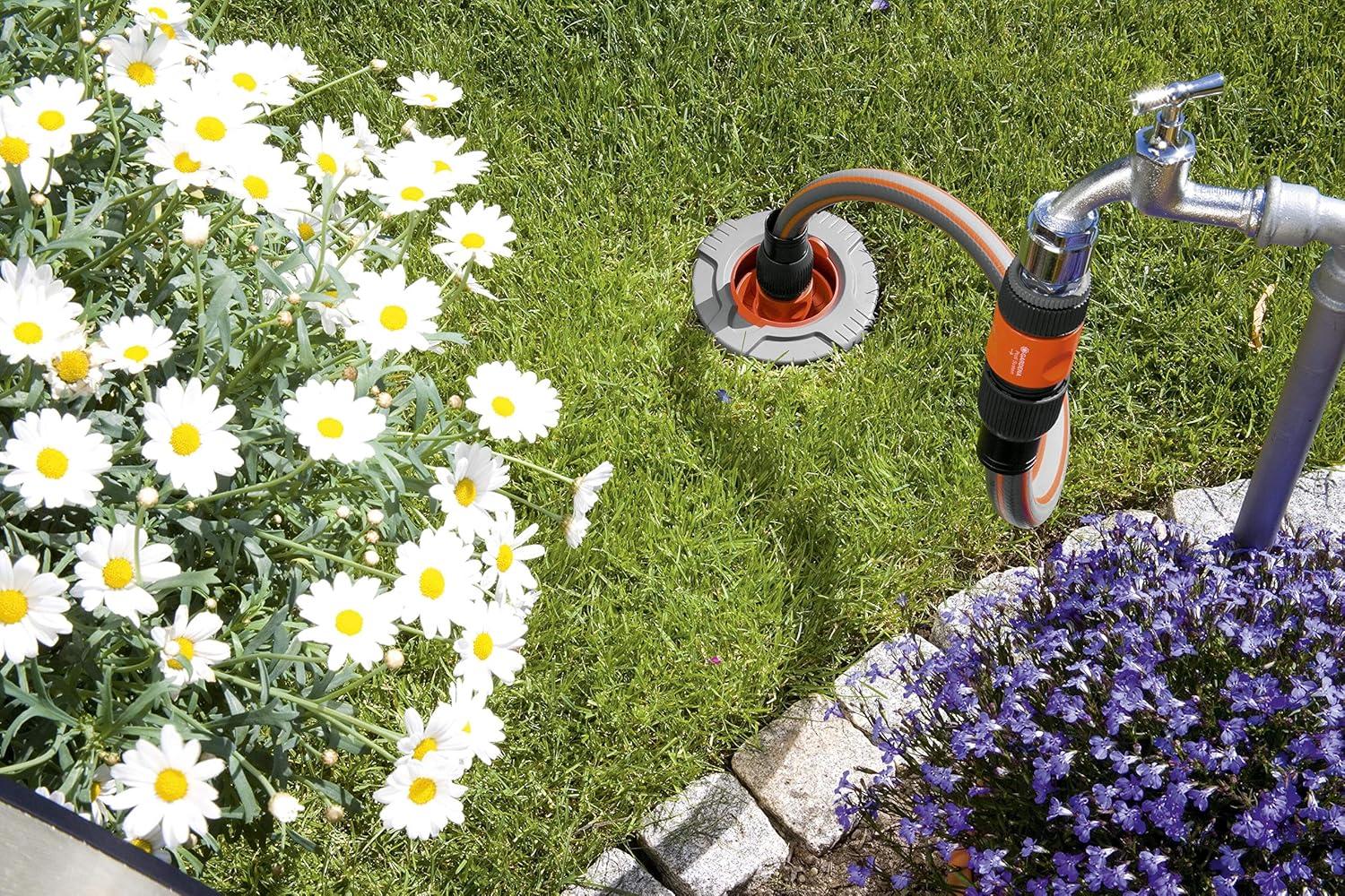 imageGardena Tuyau Highflex Comfort 13 mm 12 Pouce 30 m Tuyau de jardin avec profil de puissance pression de 30 bars stable dimensionnellement rsistant aux UV 180662050 m 12