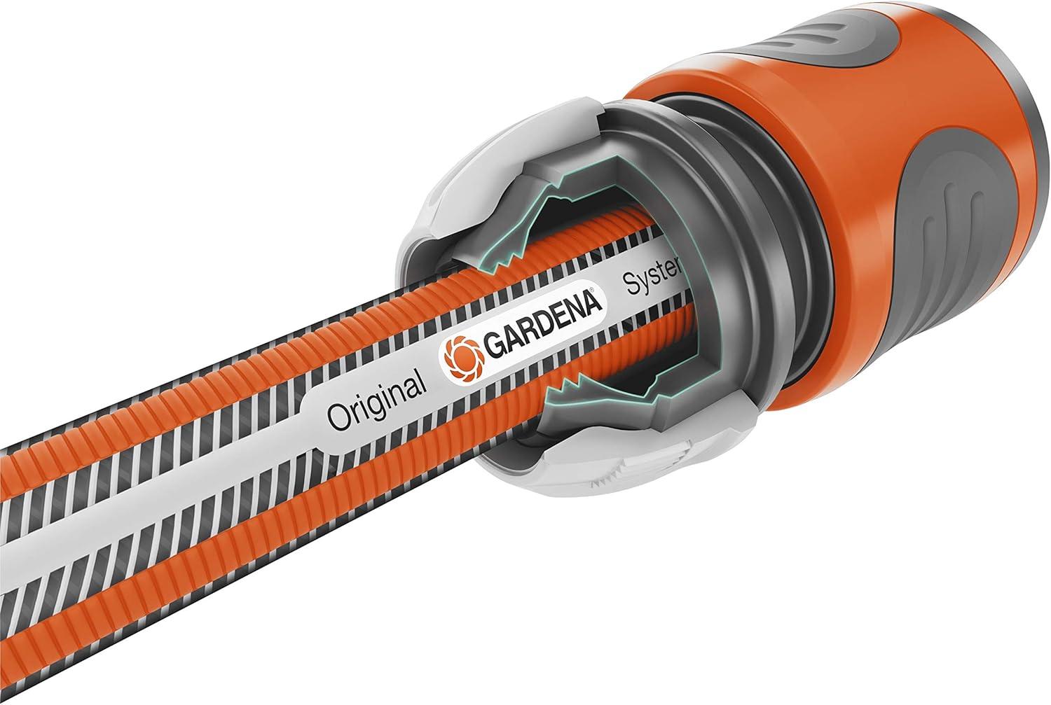 imageGardena Tuyau Highflex Comfort 13 mm 12 Pouce 30 m Tuyau de jardin avec profil de puissance pression de 30 bars stable dimensionnellement rsistant aux UV 180662050 m 12