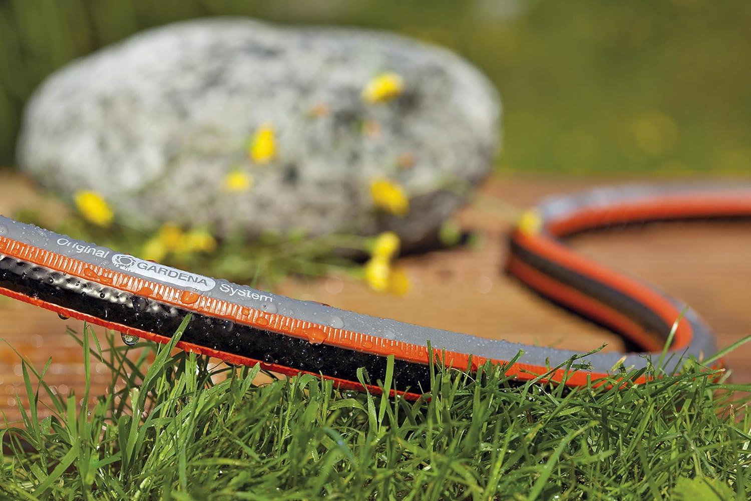imageGardena Tuyau de Comfort FLEX 13 mm 12 Pouce 15 m Tuyau de jardin flexible et dimensionnellement avec profil de poigne de puissance imprim 25 bar sans pices systme 180312025 m 34